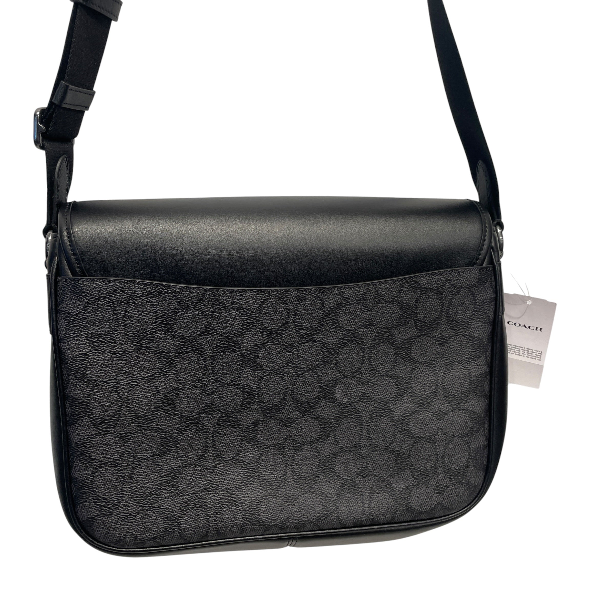 COACH/Bag/Leather/BLK/racer messenger view 9