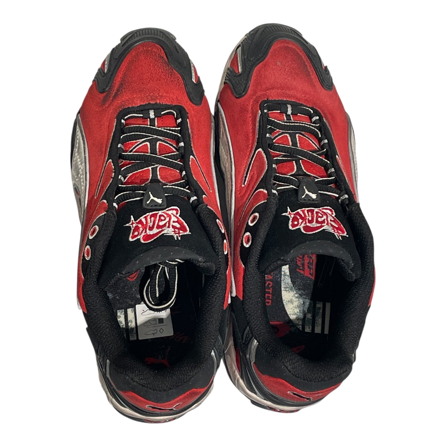 PUMA/Low-Sneakers/US 7/Suede/RED/ASAP ROCKY INHALE view 3