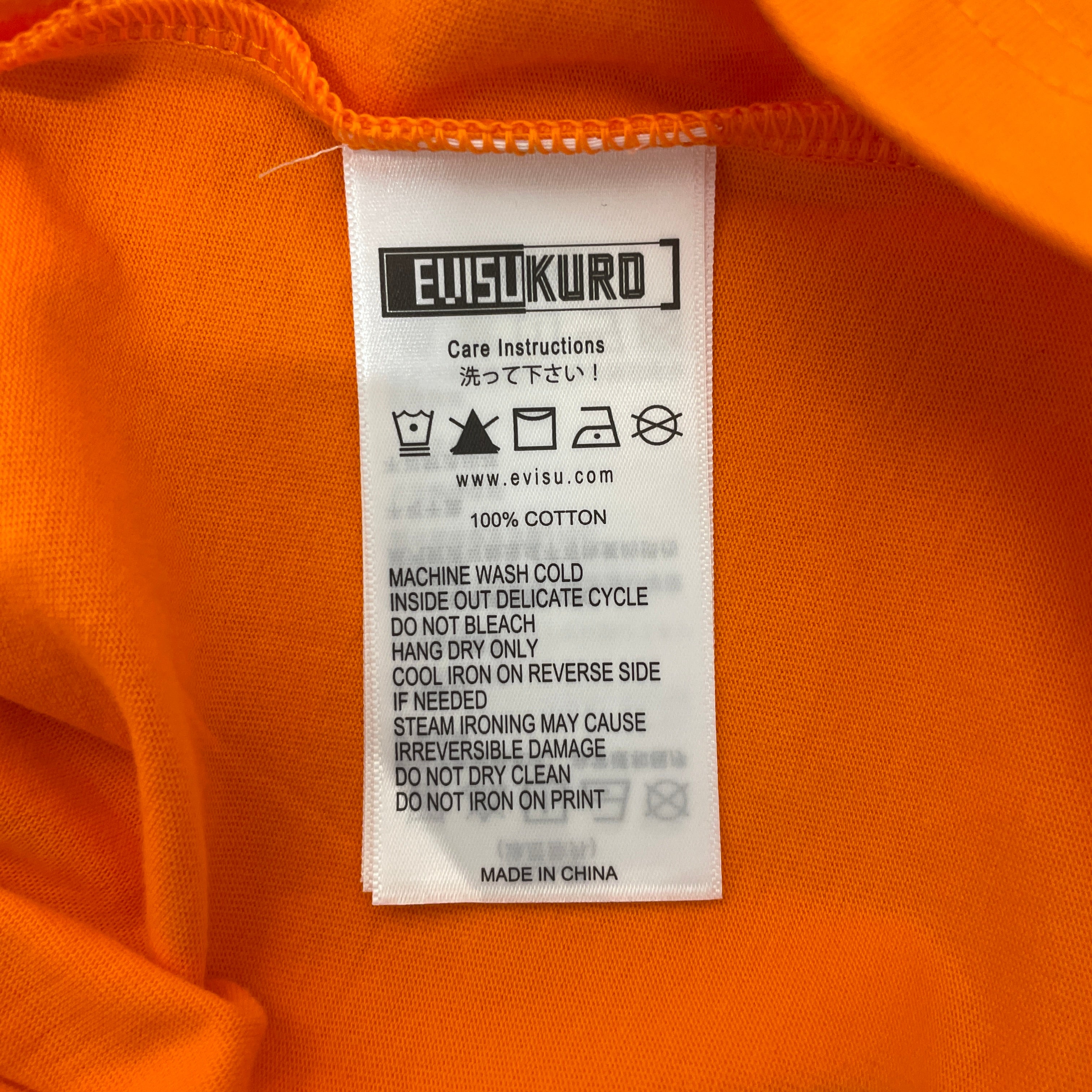 EVISU/T-Shirt/M/Cotton/ORN/ view 4