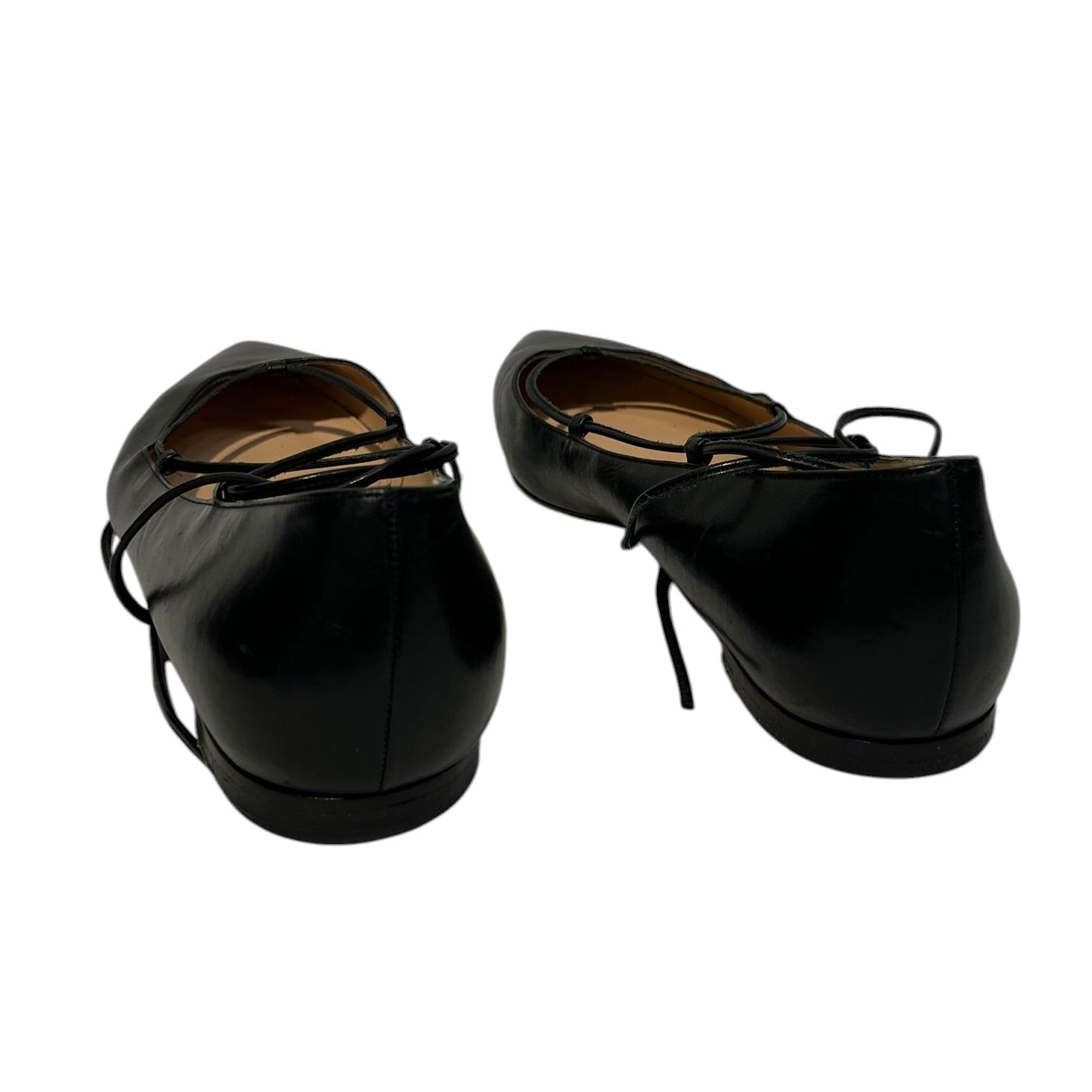 Gianvito Rossi/Flat Shoes/US 7.5/Leather/BLK/LACE UP view 2
