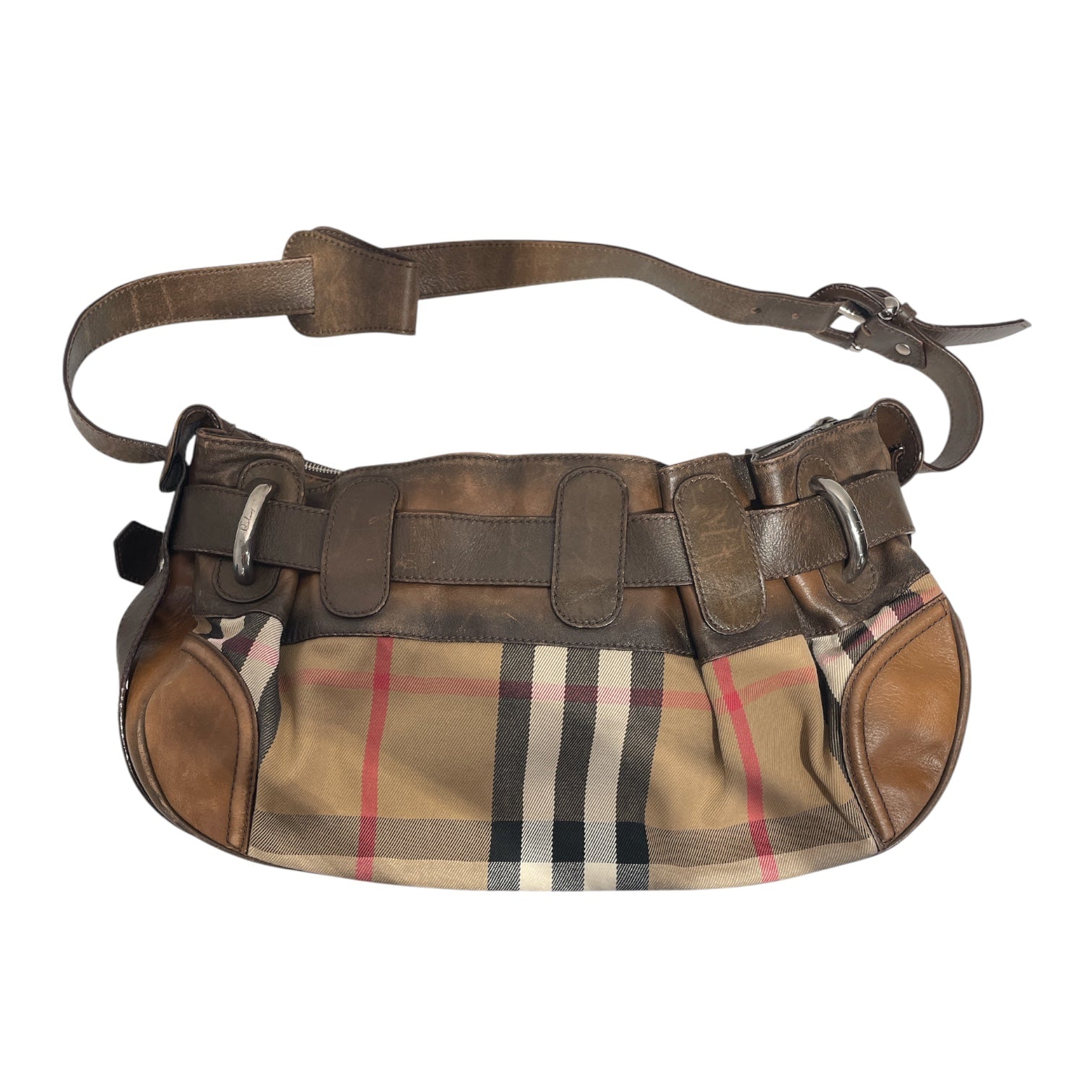 BURBERRY/Hand Bag/Plaid/Cotton/BEG/SUPER NOVA CHECK view 2