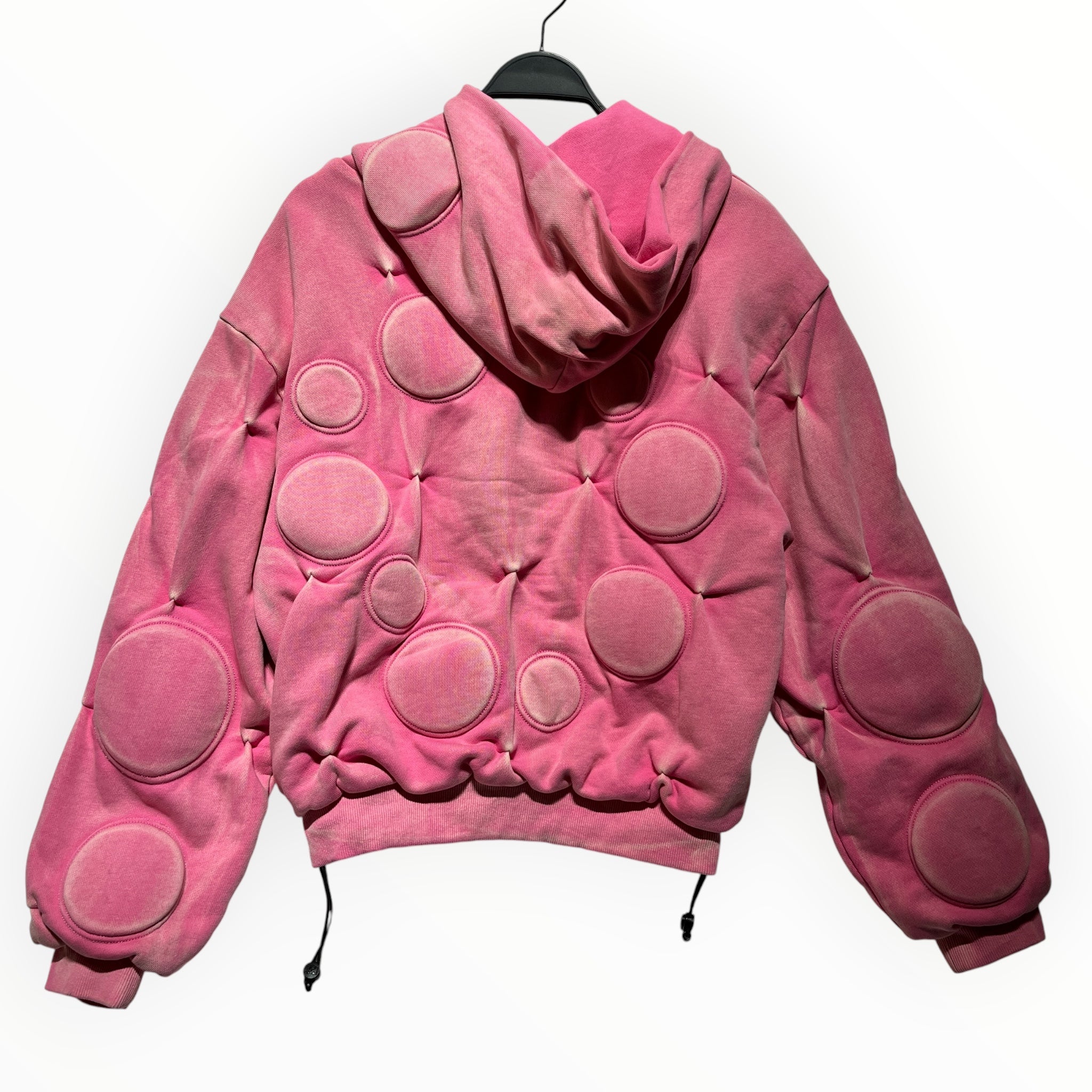 BAD SON/Zip Up Hoodie/S/Cotton/PNK/Oxygen Hoodie view 2