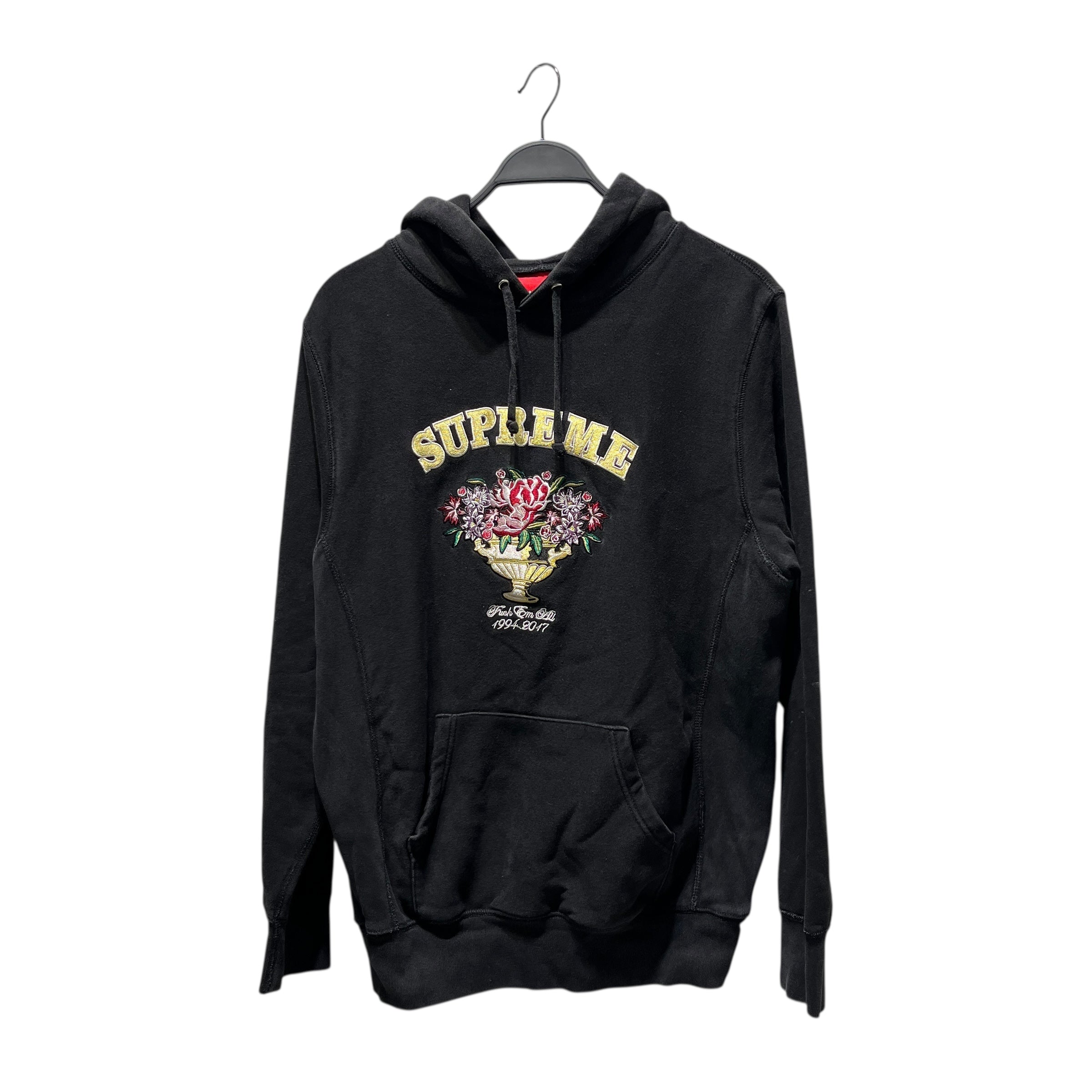 Supreme/Hoodie/L/Cotton/BLK/FLORAL DESIGN view 1