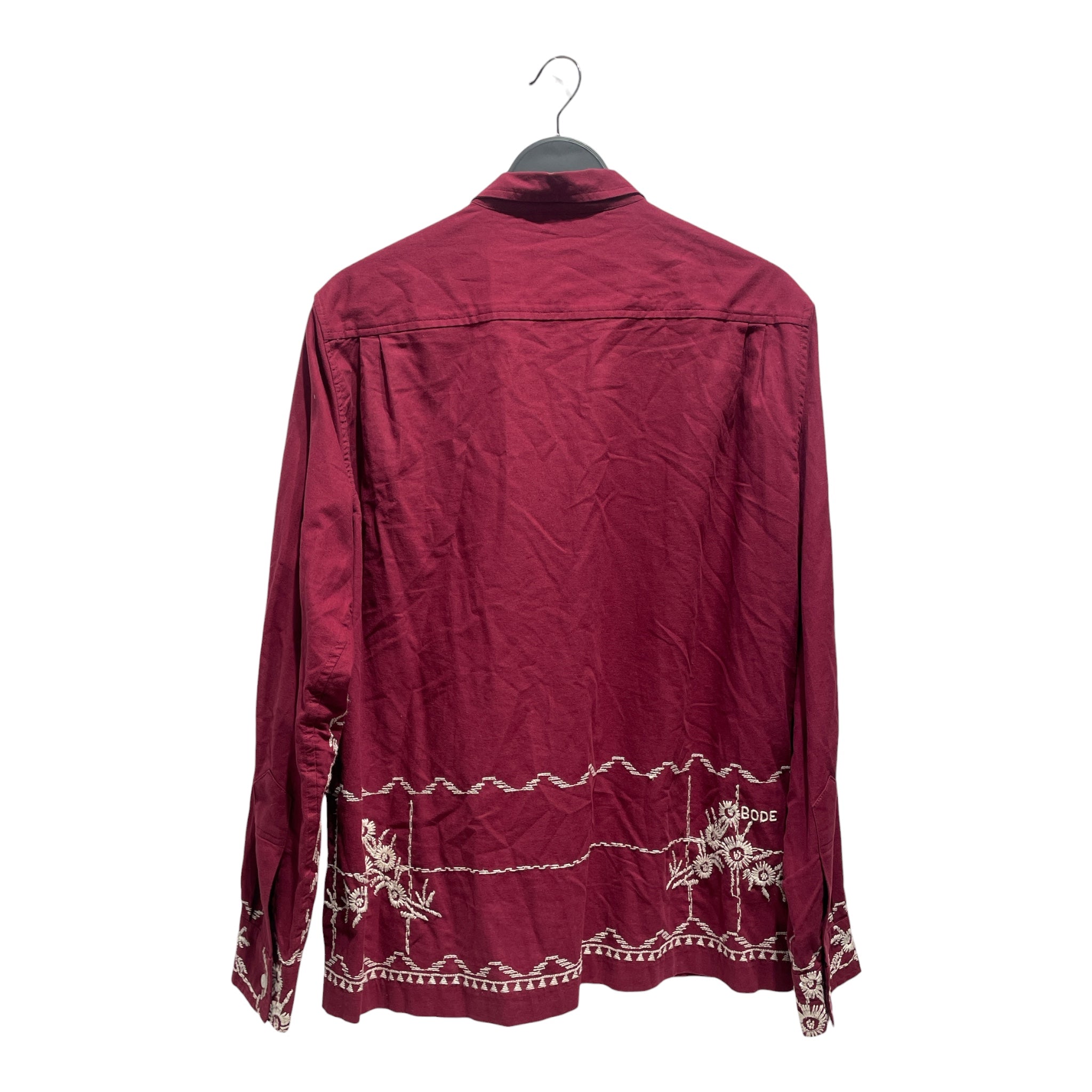 BODE/LS Shirt/XL/Cotton/BRD/Floral Pattern/floral embroidery view 2