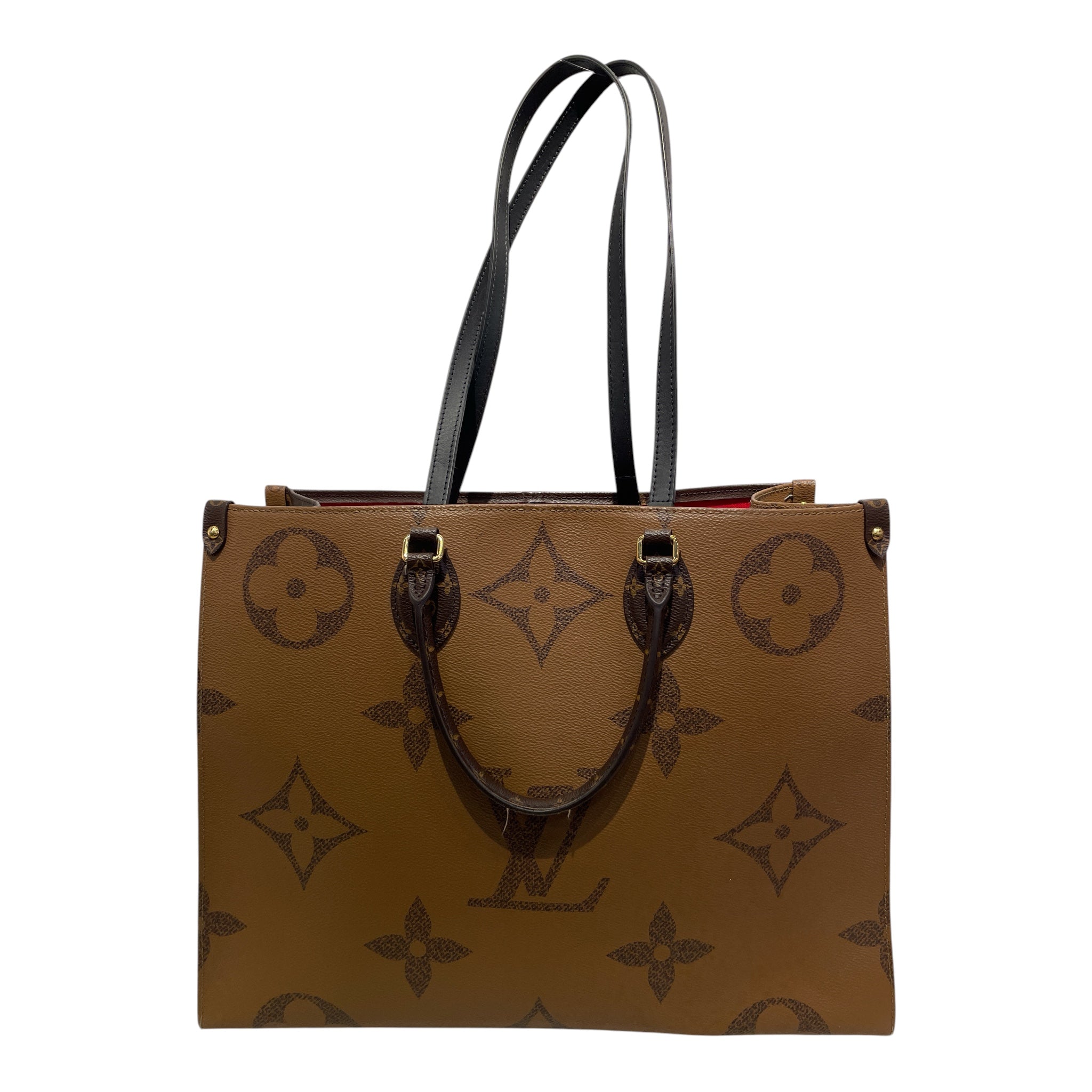 LOUIS VUITTON/Hand Bag/Monogram/Leather/BRW/Reverse Monogram Handbag view 1