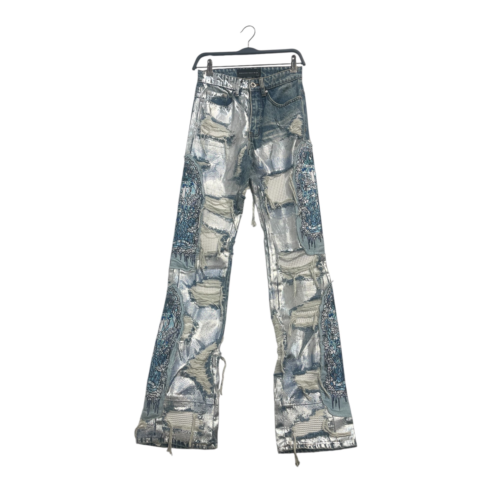 WHO DECIDES WAR/Bottoms/24/Cotton/BLU/STAINED GLASS SIDING view 1