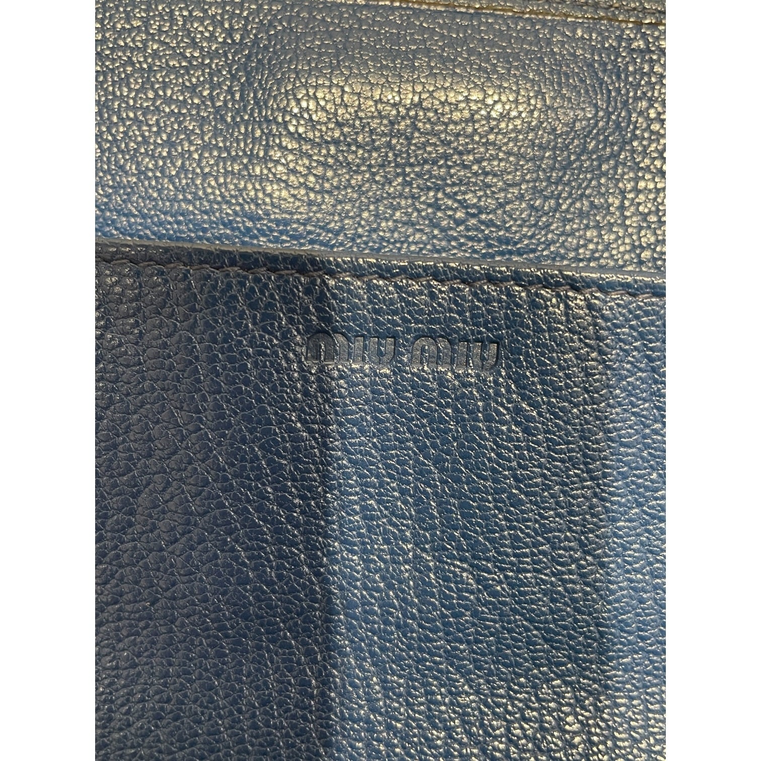 MIU MIU/Long Wallet/Leather/NVY/L's/ view 3