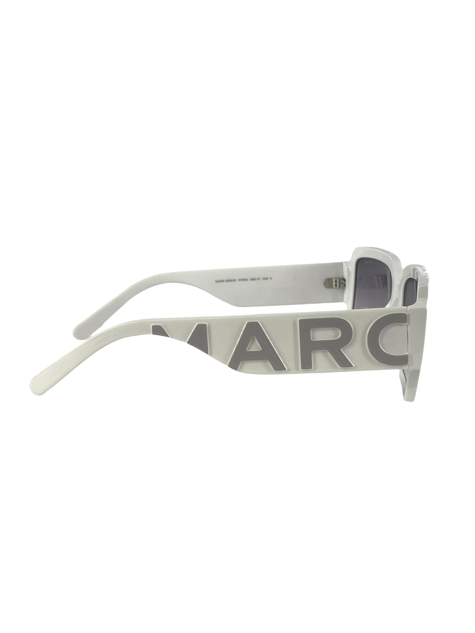 MARC JACOBS/Sunglasses/Plastic/WHT/Oval/MARC693/S HYMIC | MJ NAME SIDE view 4