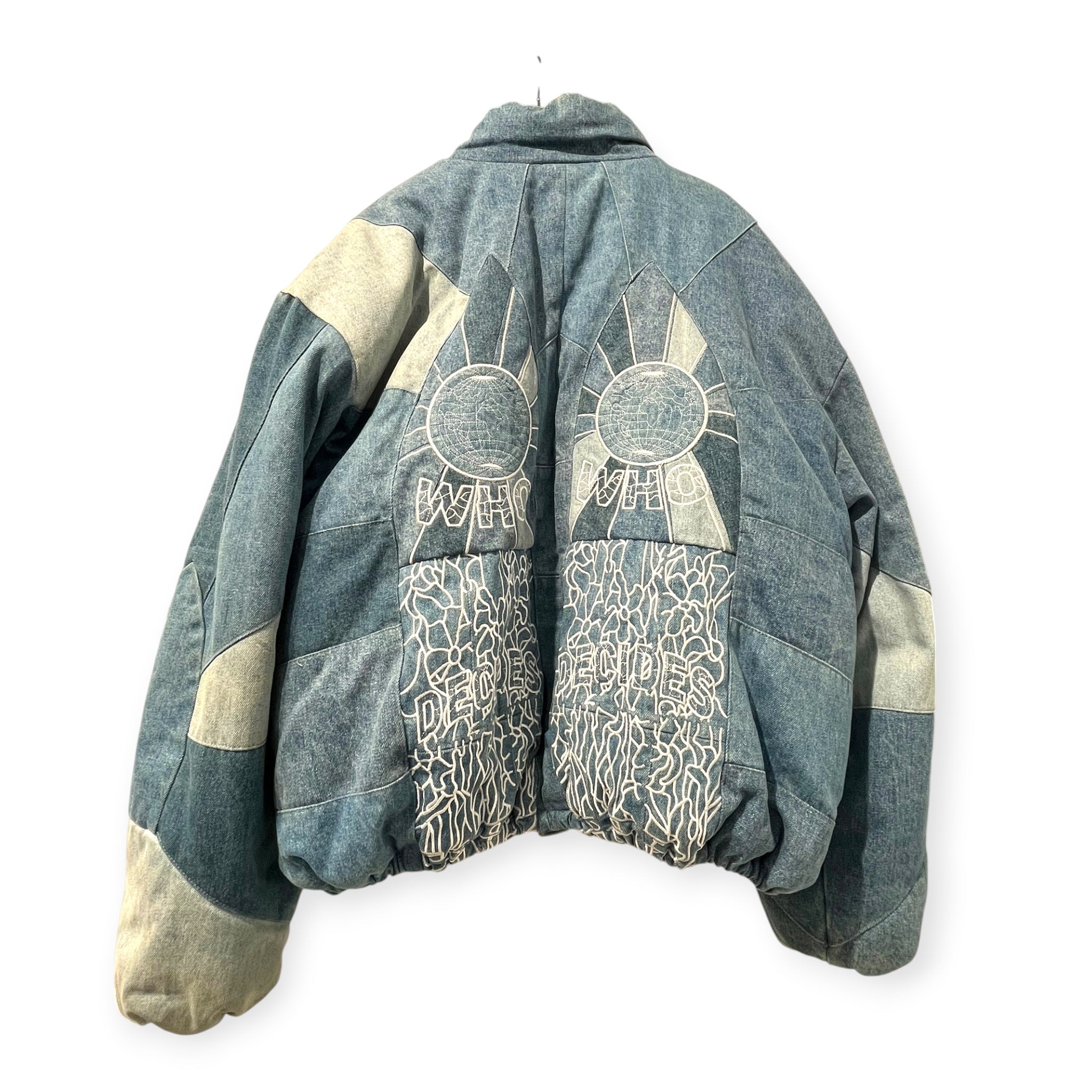 WHO DECIDES WAR/Jacket/XXL/Cotton/IDG/Graphic/EMBROIDERED BOMBER JACKET' view 3