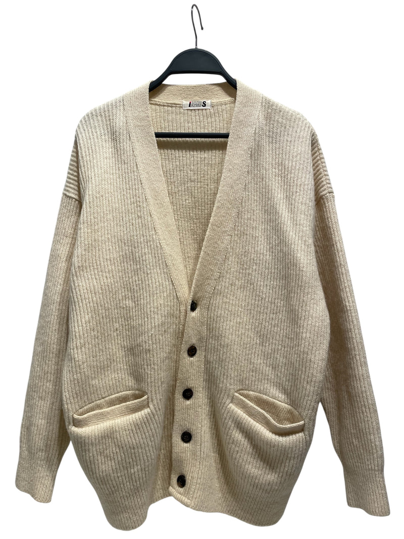 ISSEY MIYAKE/Heavy Cardigan/Wool/CRM/