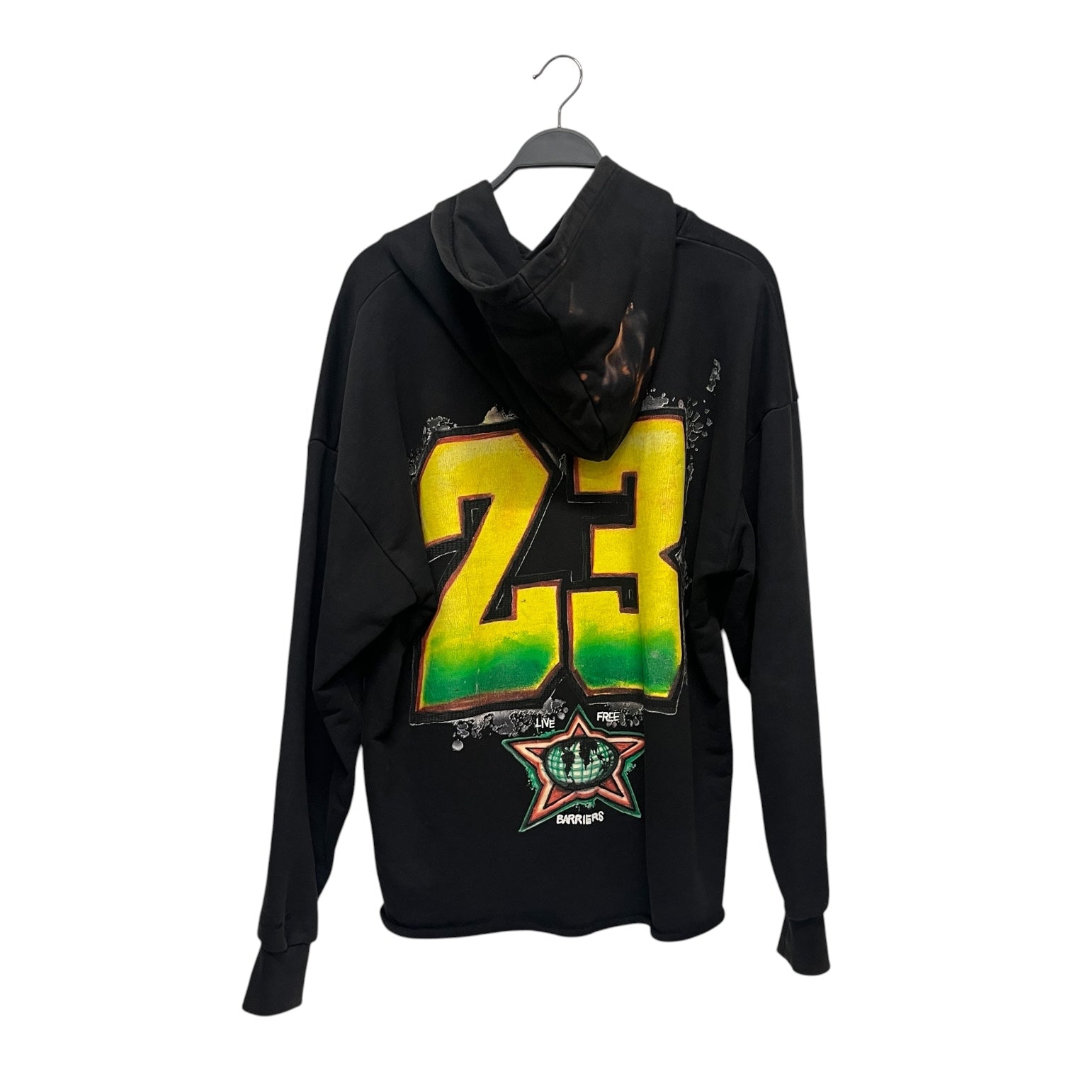BARRIERS/Hoodie/M/Graphic/Cotton/BLK/MICHAEL JORDAN 23 view 2