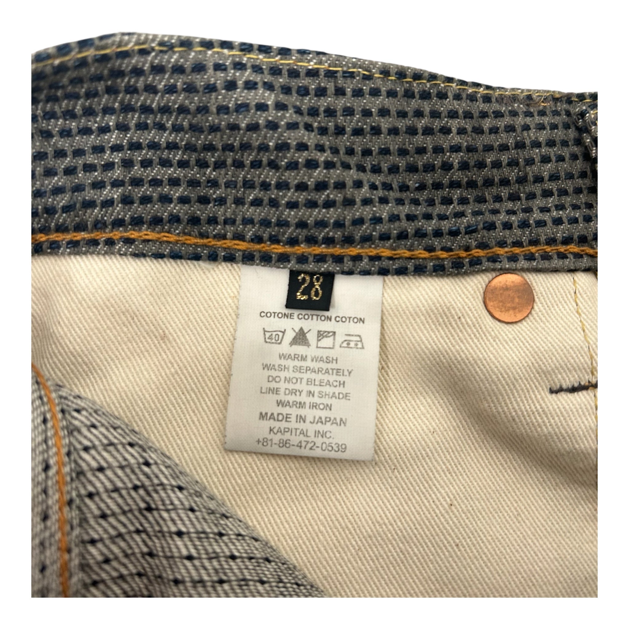 KAPITAL/Pants/28/Cotton/GRY/Polka Dot/CENTURY DENIM view 4