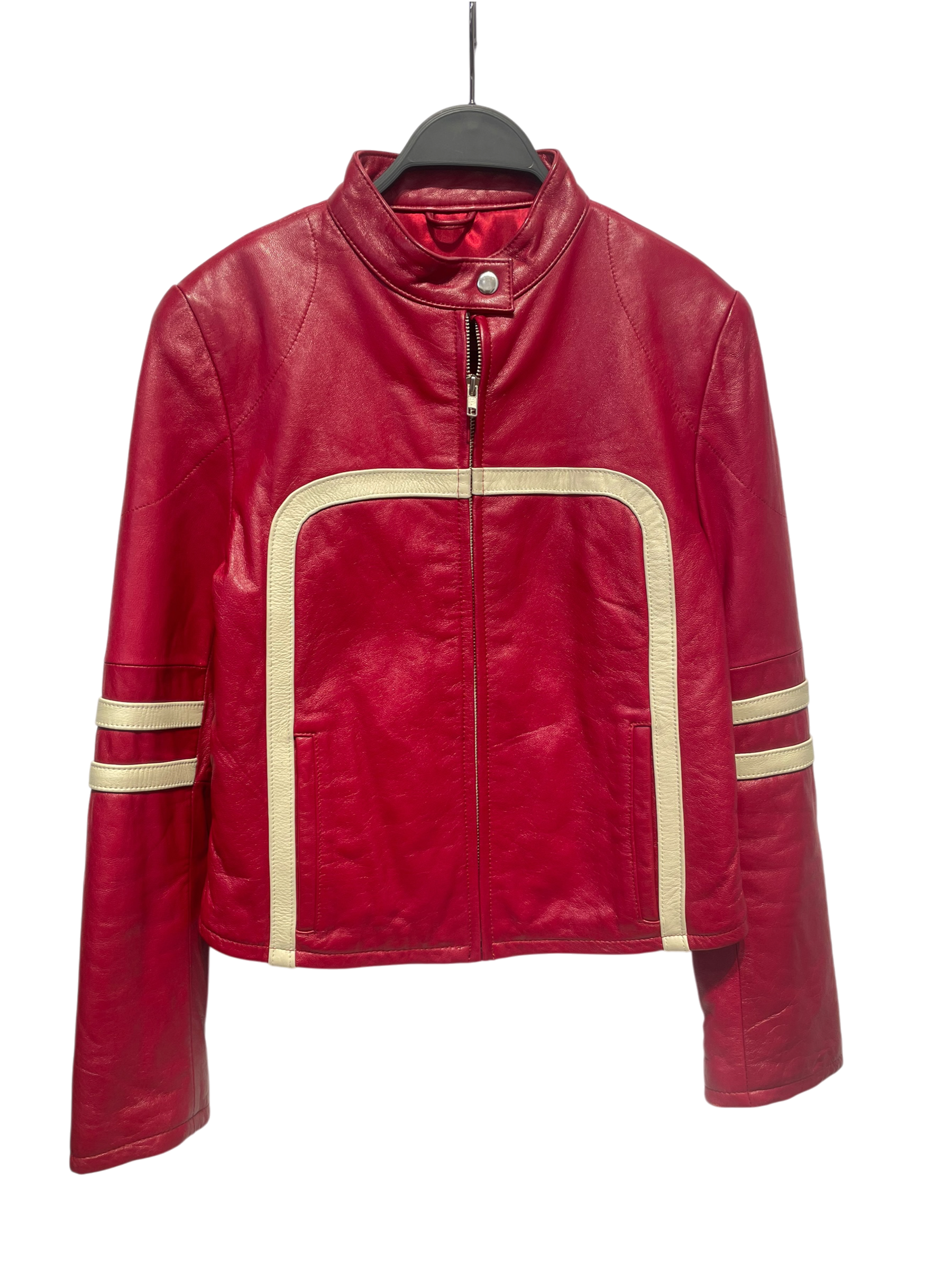 Wilsons Leather/Leather Jkt/S/Leather/RED/MOTO JACKET view 1