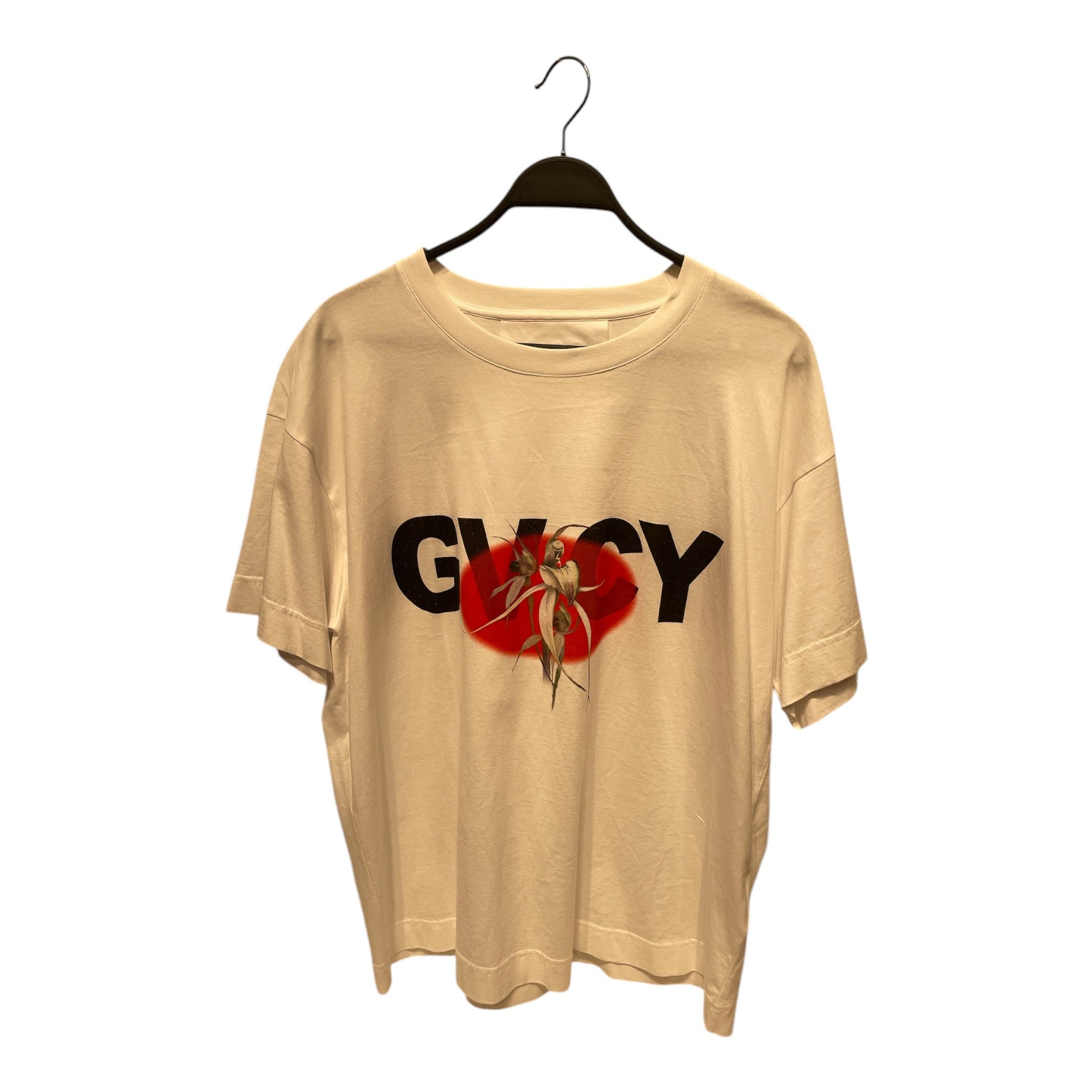 GIVENCHY/T-Shirt/L/Cotton/WHT/GVCY FLORAL PRINTED CREWNECK view 1