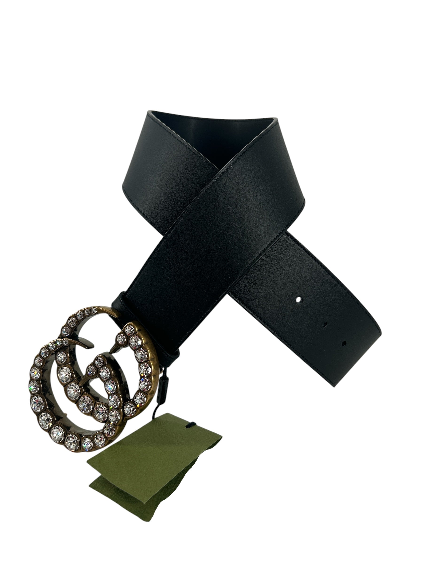 GUCCI/Belt/Leather/BLK/L's/BIG SPARKLE BUCKLE view 3