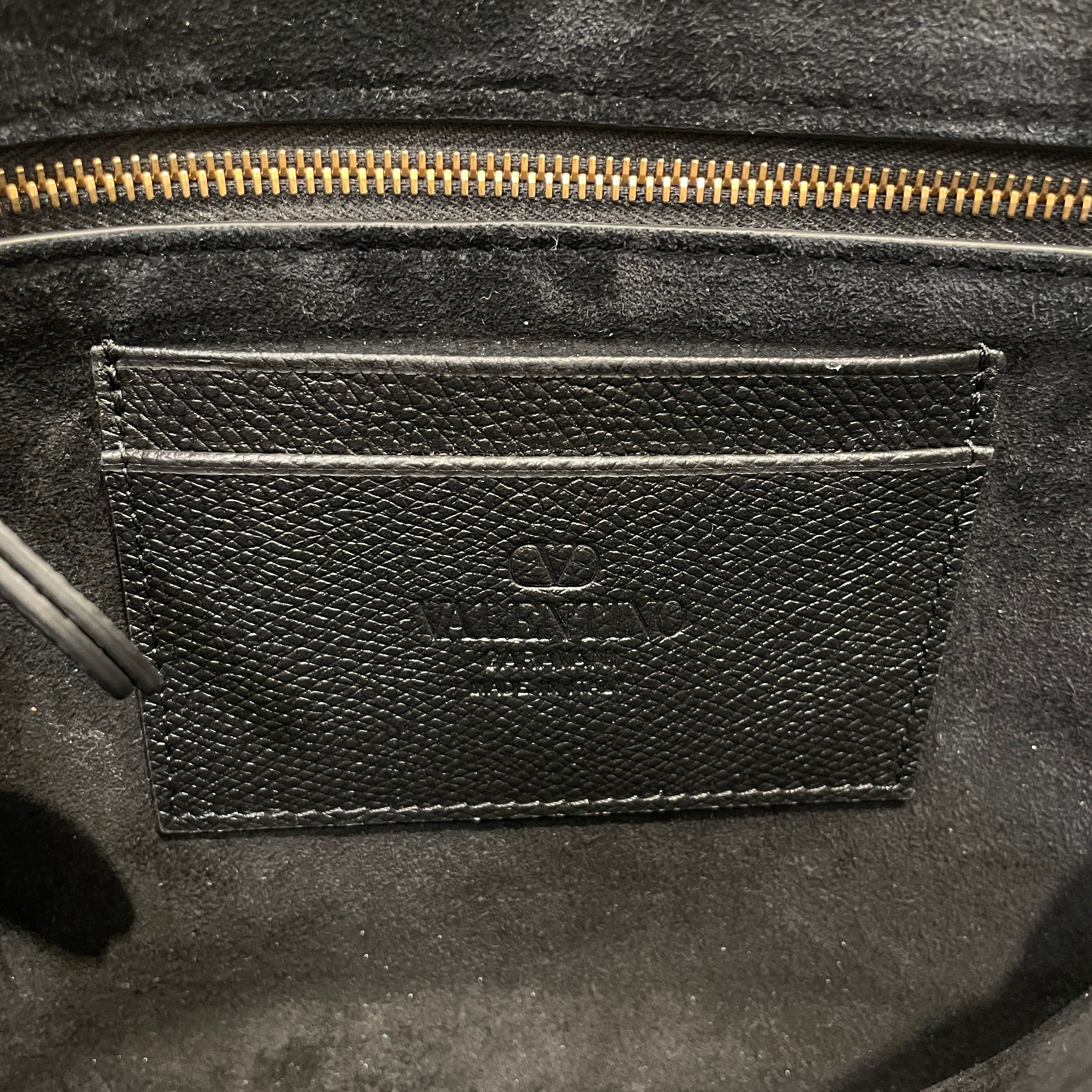 VALENTINO GARAVANI/Cross Body Bag/Leather/BLK/VG BLK SUEDE ATIBES SHOULDER B view 5