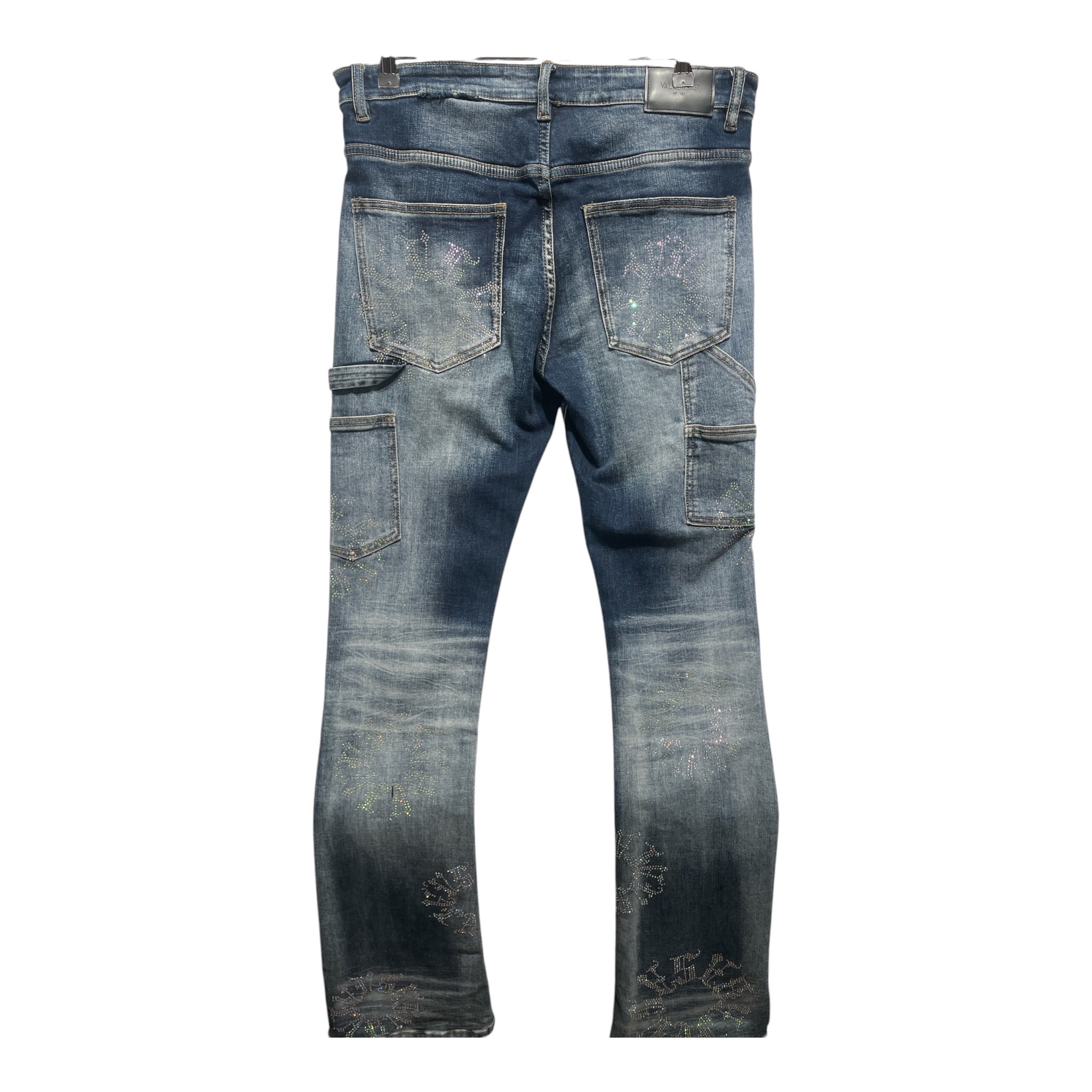 VALABASAS/Pants/34/Denim/IDG/Glitter/rhinestones view 2