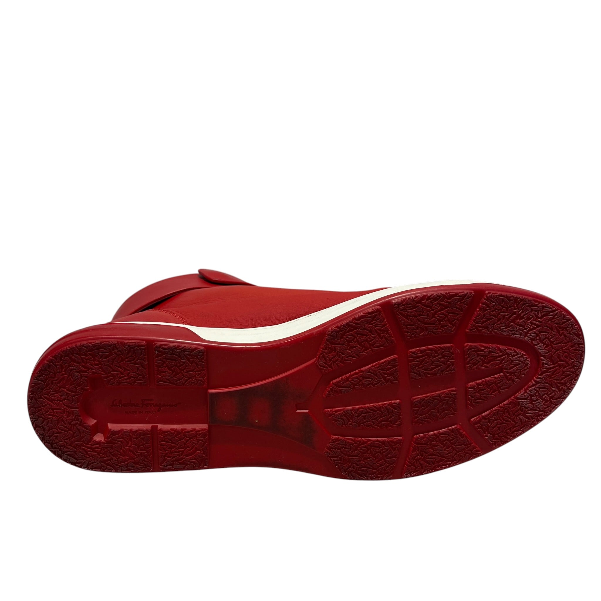 Salvatore Ferragamo/Hi-Sneakers/US 13/RED/NAYON HIGHTOP SNEAKER view 4