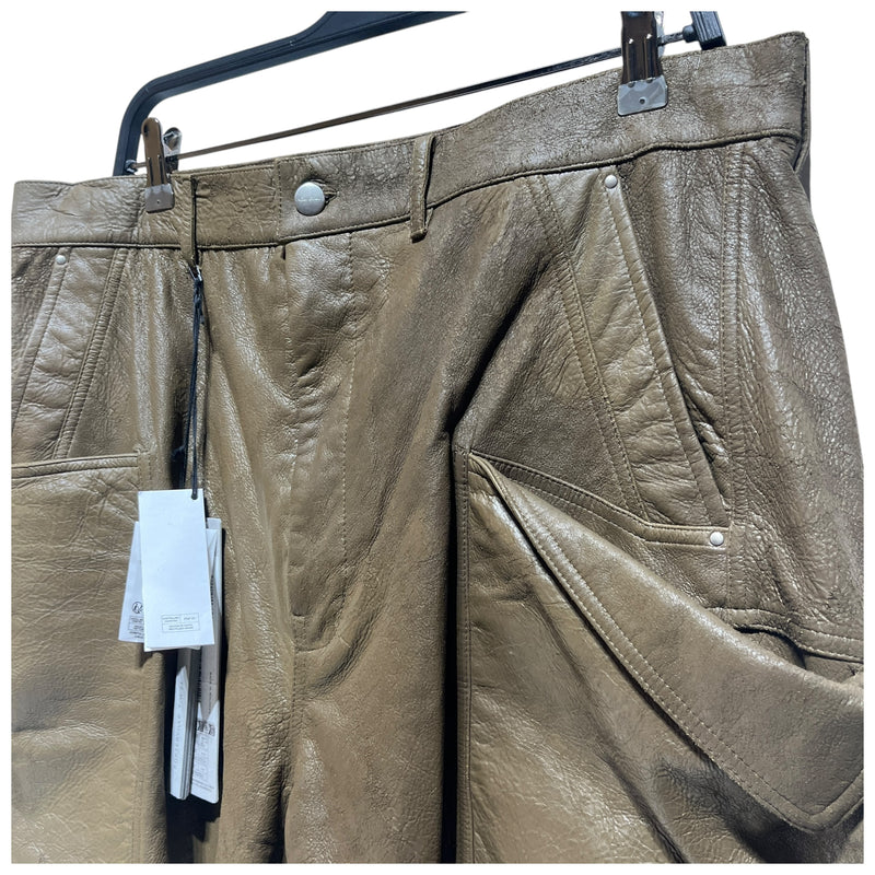 Rick Owens/Shorts/34/Leather/KHK/STEFAN CARGO/ PORTERVILLE