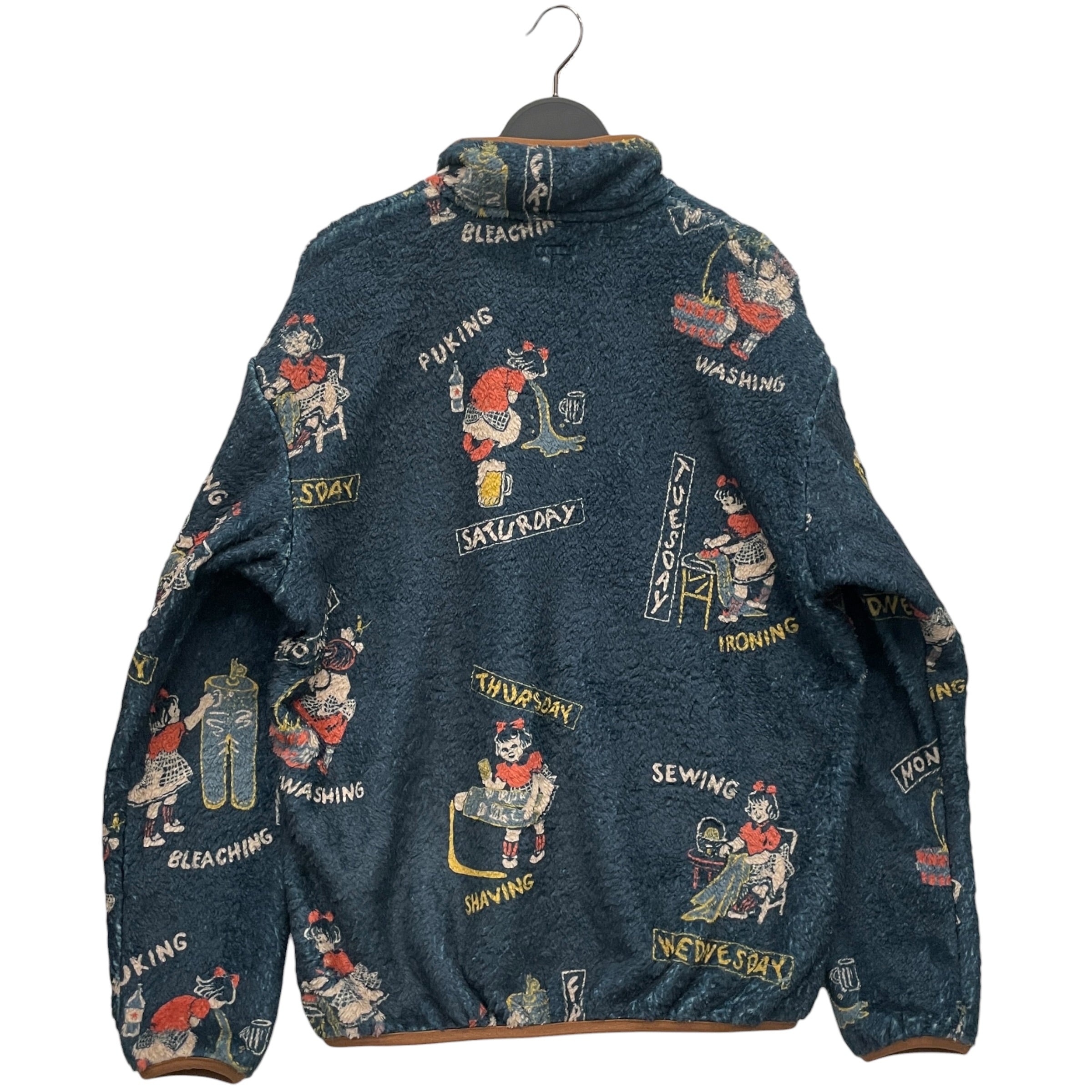 KAPITAL/Sweatshirt/3/All Over Print/BLU/CALENDAR FLEECE view 2