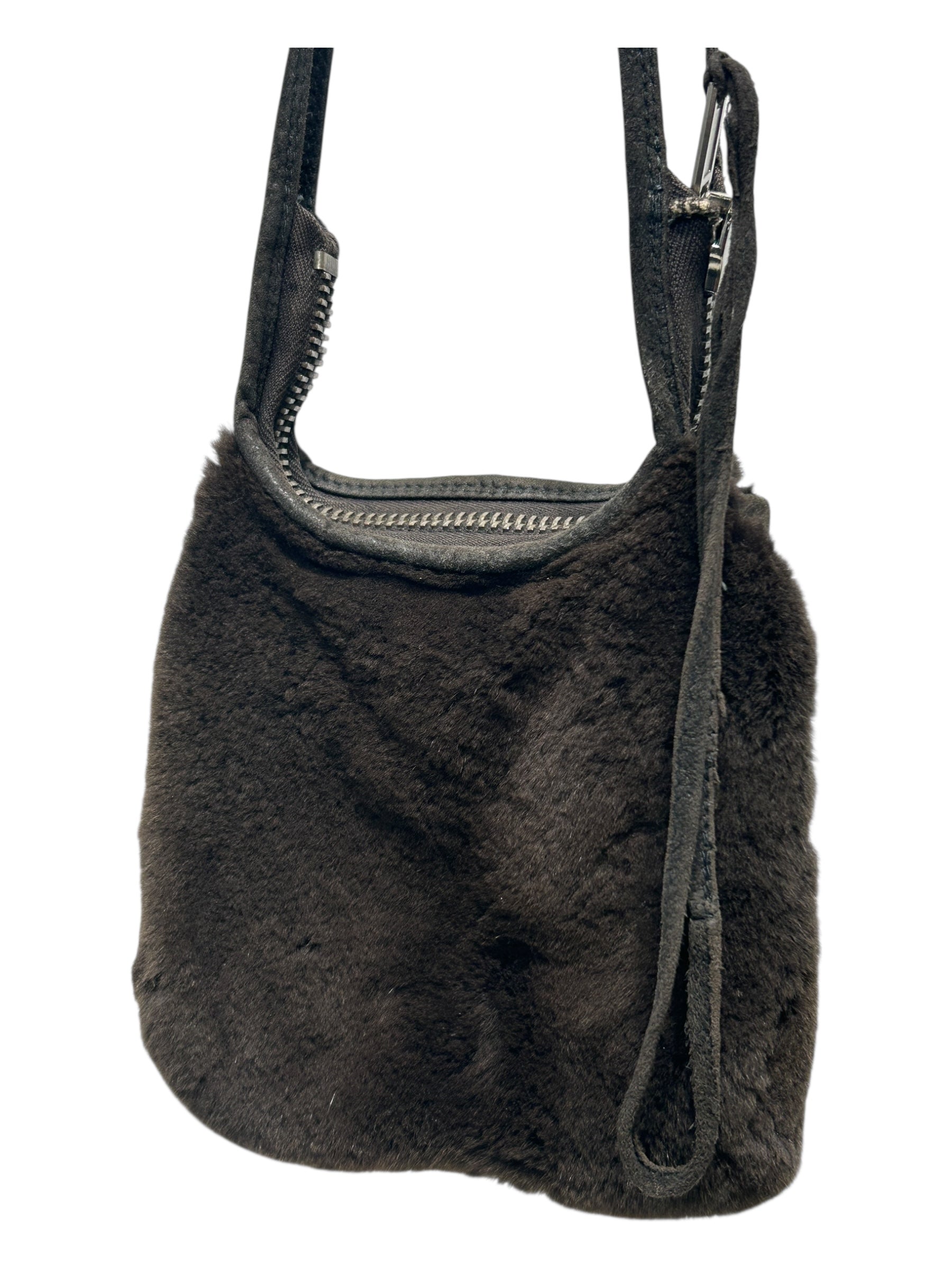 Rick Owens/Pouch/Fur/BRW/HUN MINK SIDE POUCH view 4