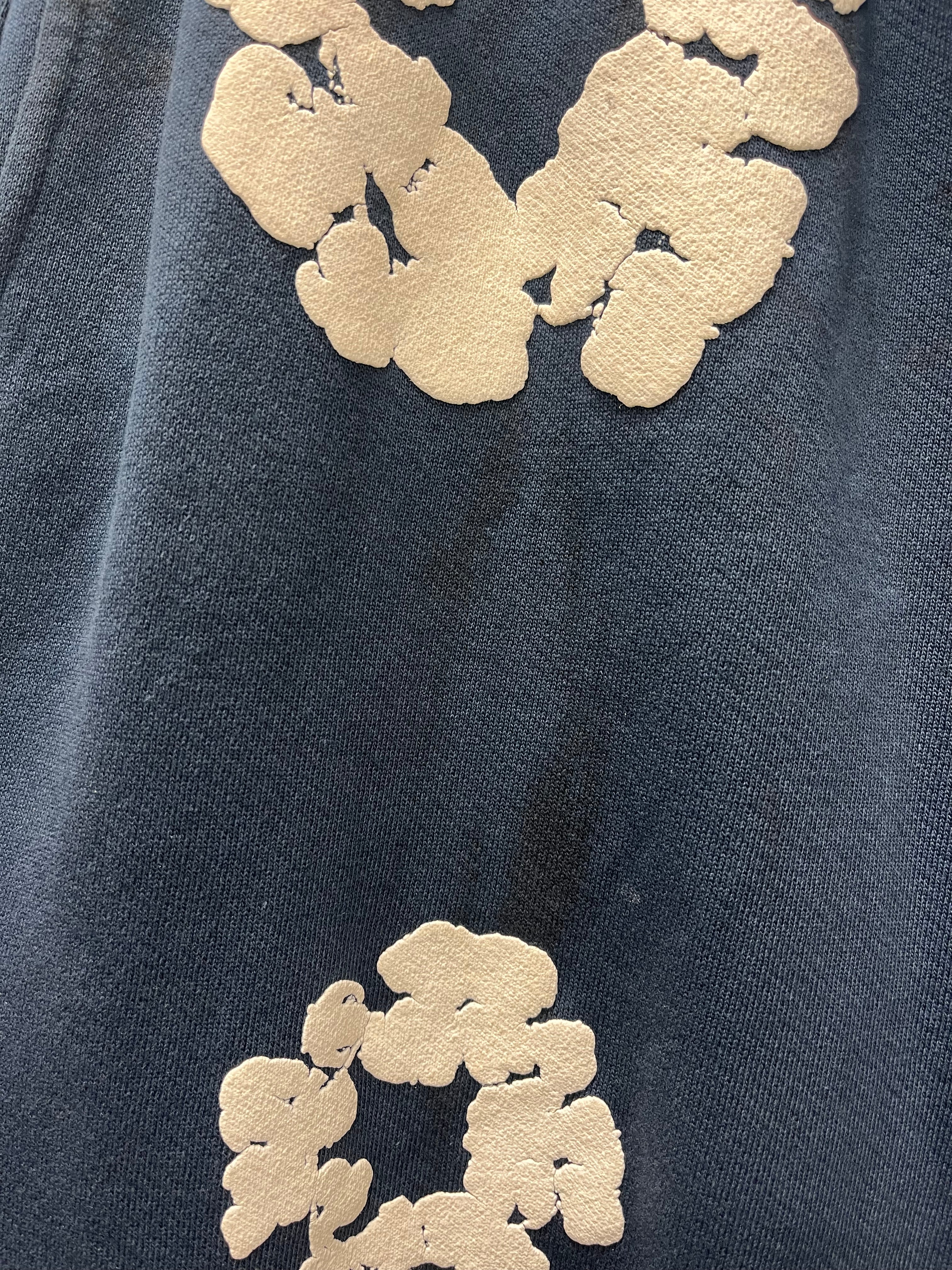 DENIM TEARS/Pants/M/Cotton/NVY/Joggers/All Over Print/navy classic logo view 3