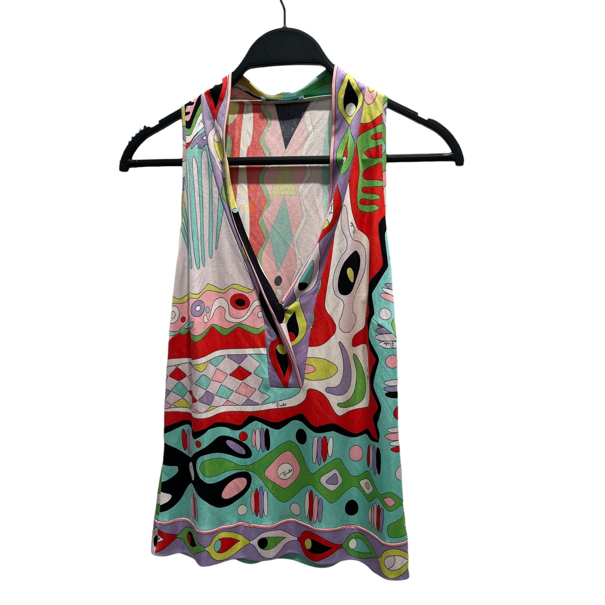 EMILIO PUCCI/SL Blouse/S/Graphic/Silk/MLT/graphic print blouse view 1
