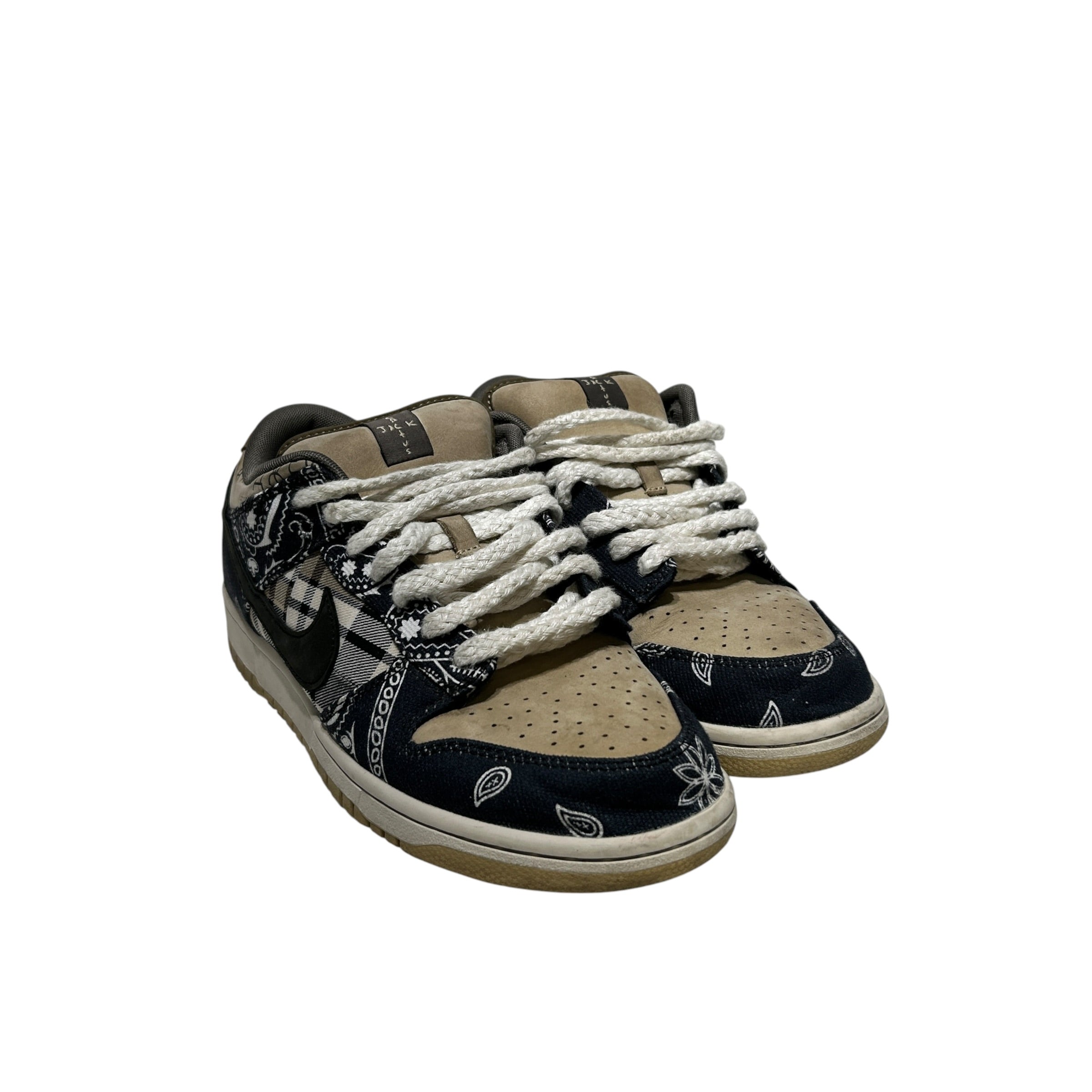 NIKE SB/CACTUS JACK/Low-Sneakers/US 9.5/Cotton/BRW/dunk low view 1