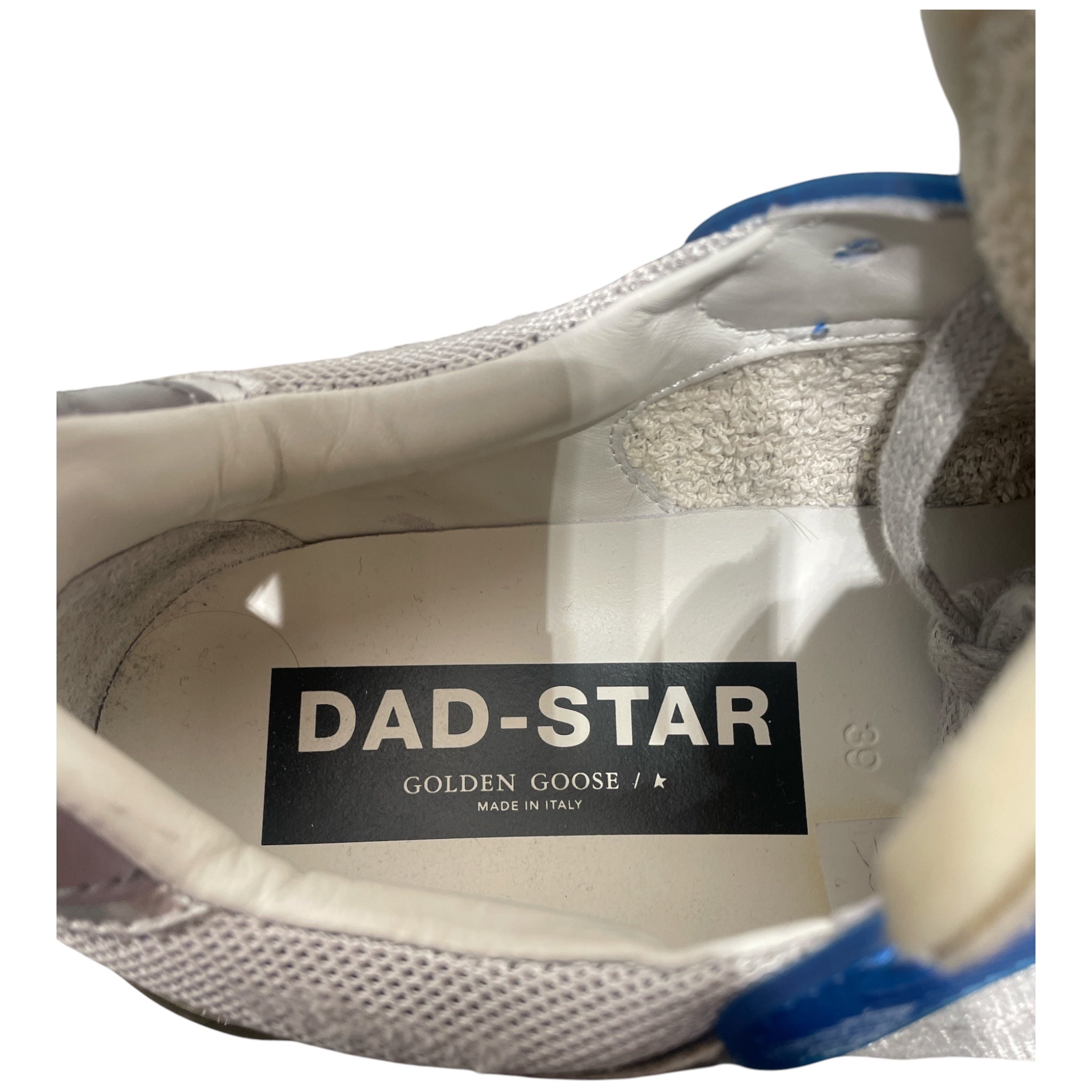 GOLDEN GOOSE/Low-Sneakers/EU 39/Leather/SLV/Dad Star Sneaker view 3