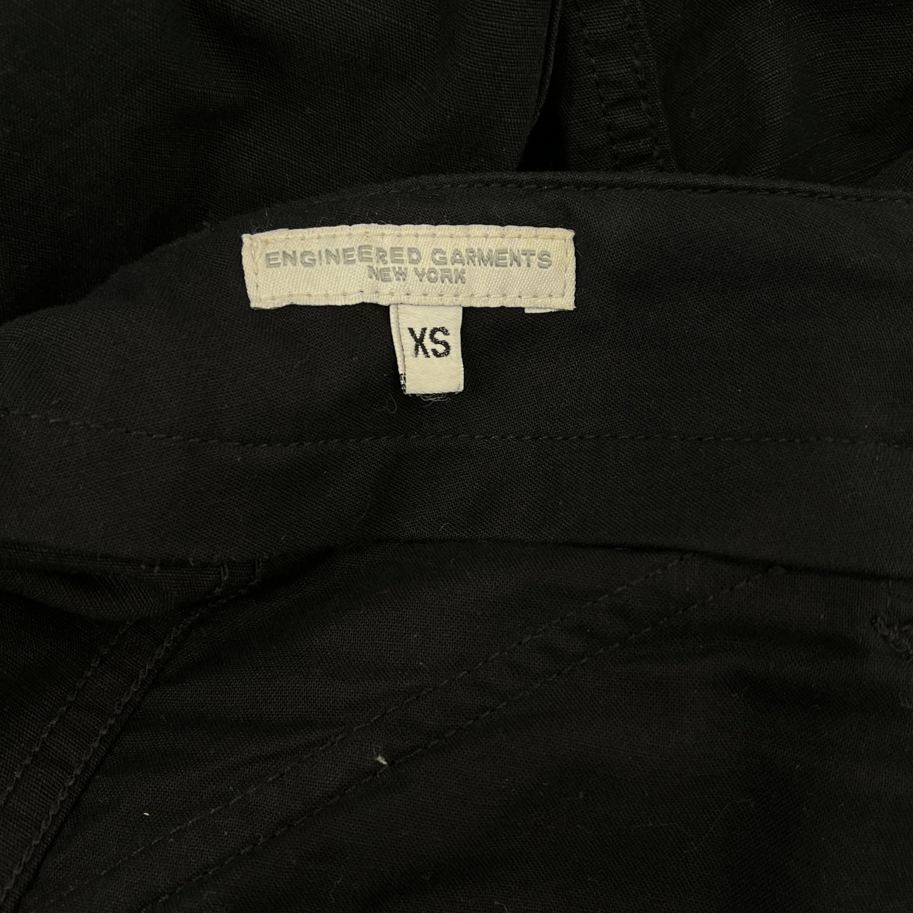 Engineered Garments/Cargo Pants/XS/Cotton/BLK/crop multi pocket view 3