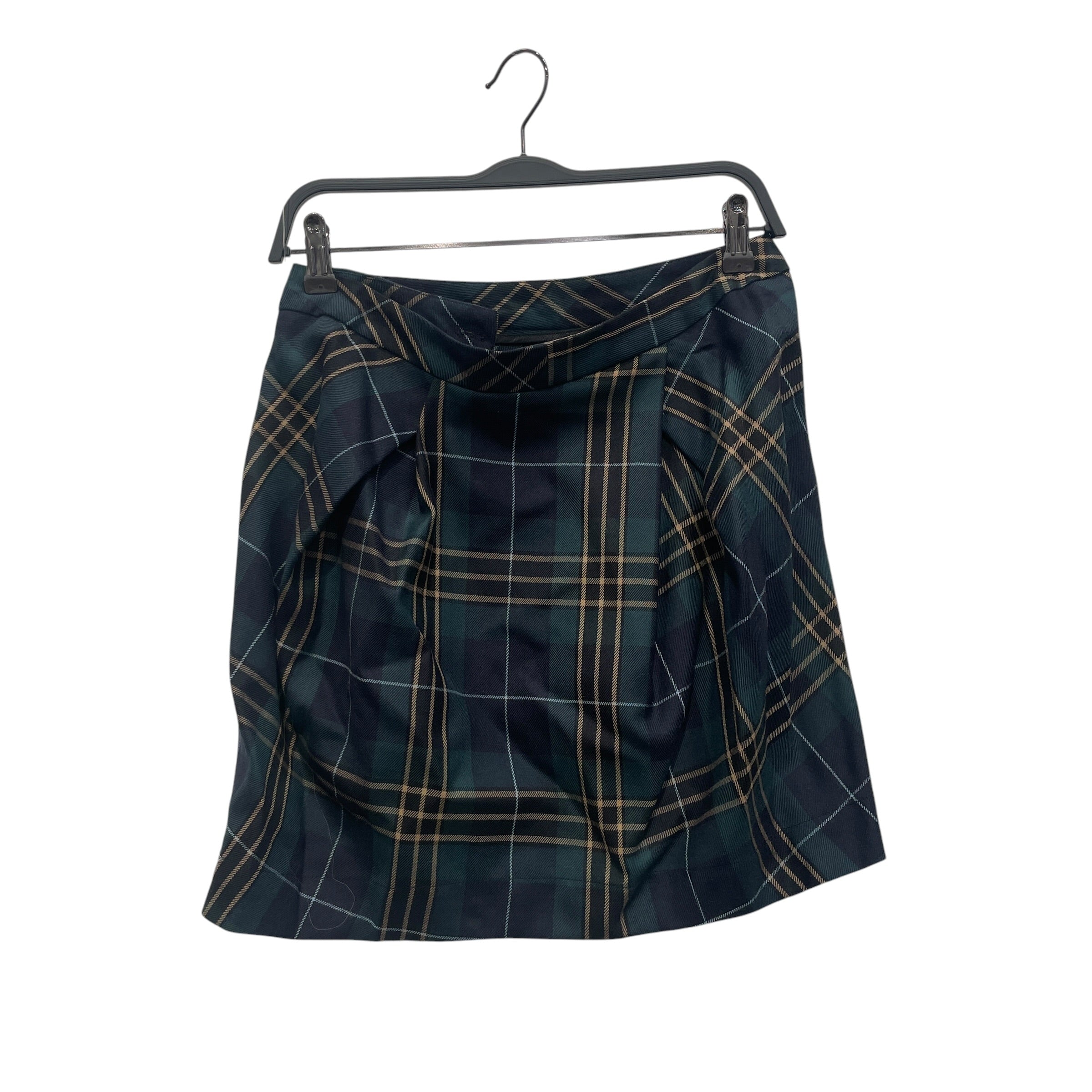 Vivienne Westwood/Skirt/44/Hombre Check/Cotton/GRN/SIDEBUTTON view 2