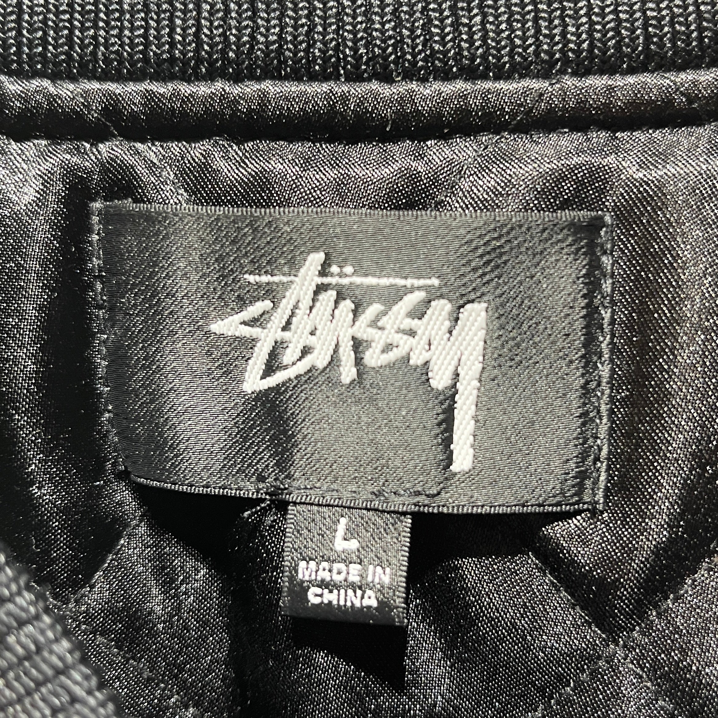 STUSSY/Jacket/L/Polyester/BLK/LEATHER S view 7