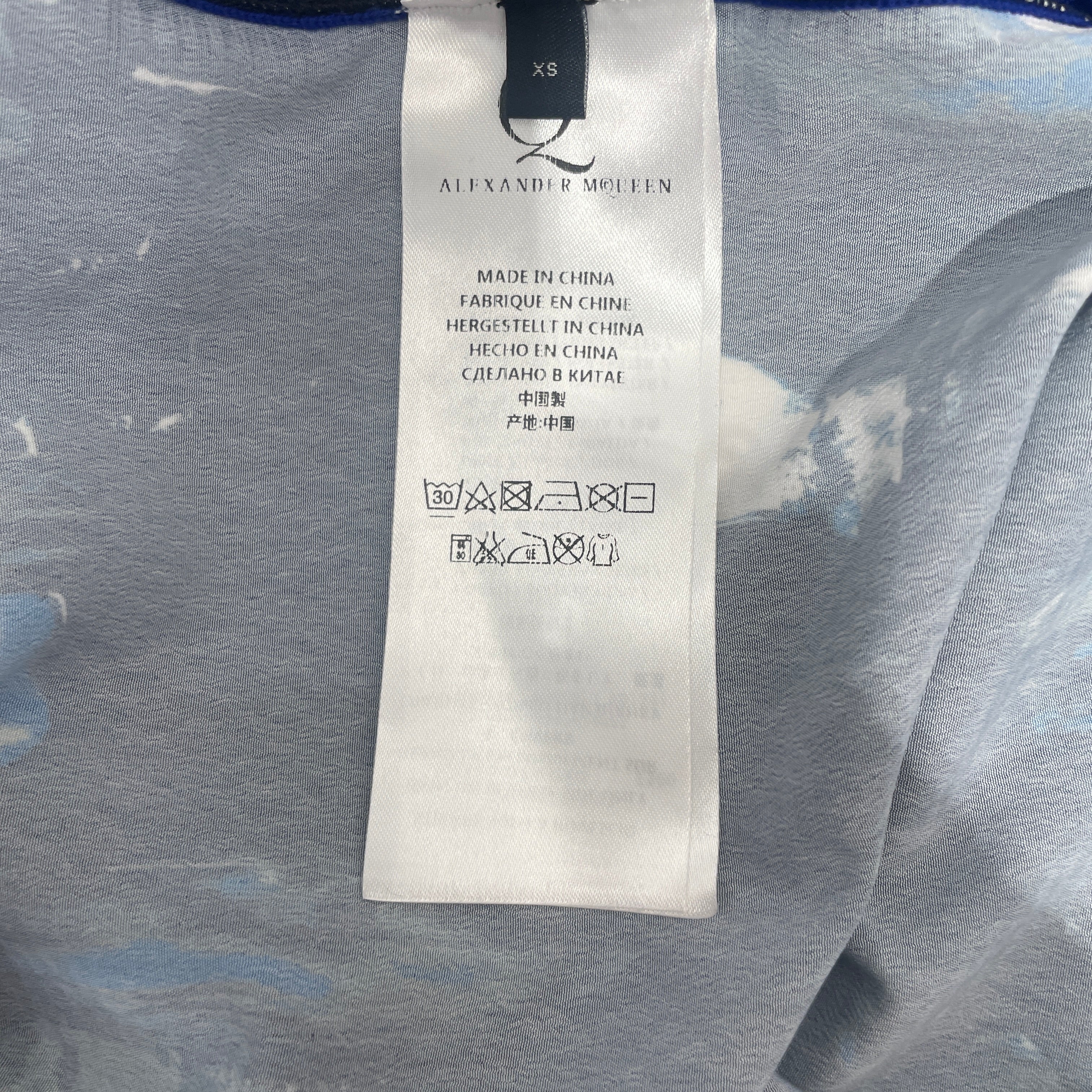Alexander McQueen/LS Blouse/S/Cotton/NVY/ view 4