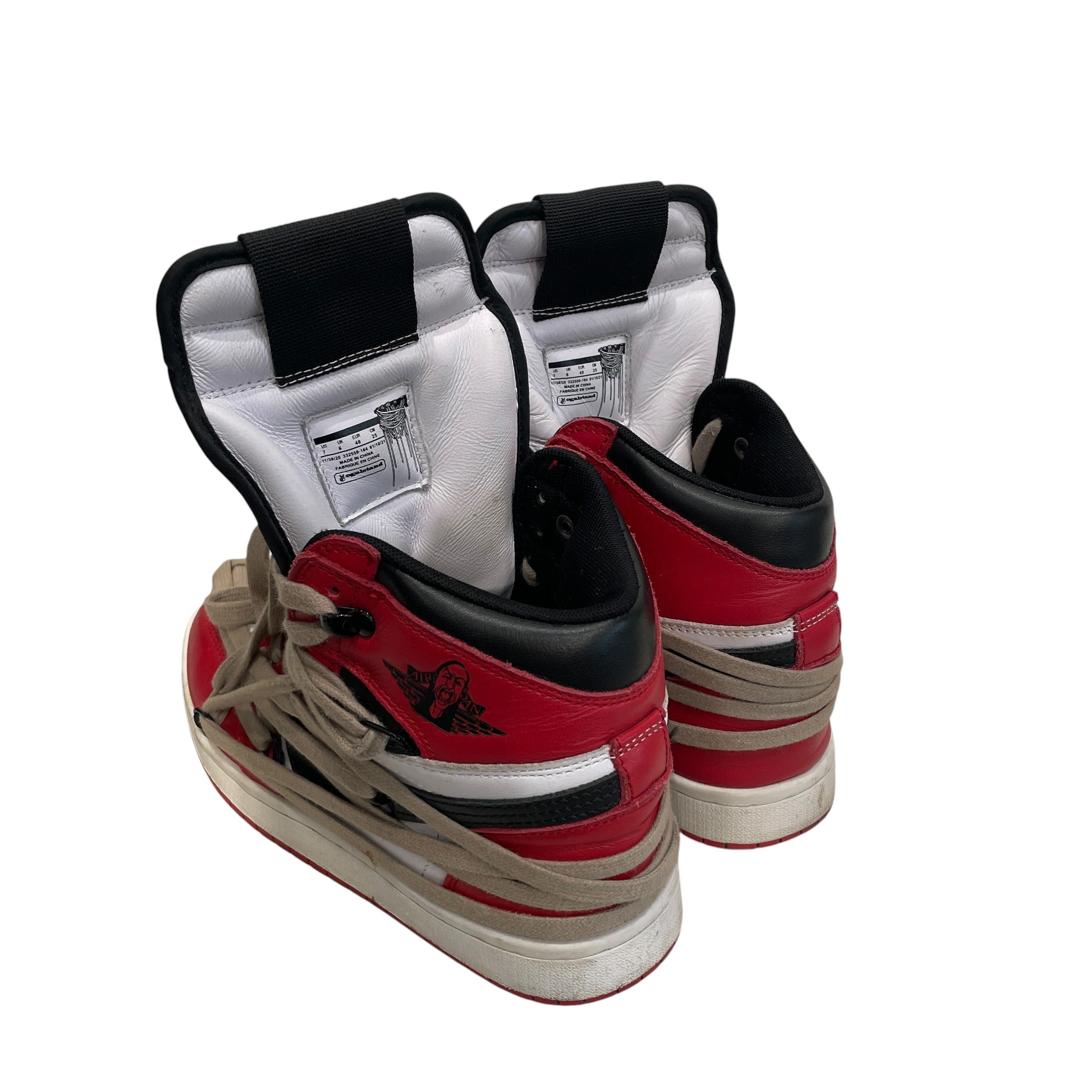 VOGALSTAND/Hi-Sneakers/US 7/Leather/RED/JORDAN 1 /RO DESIGN view 2