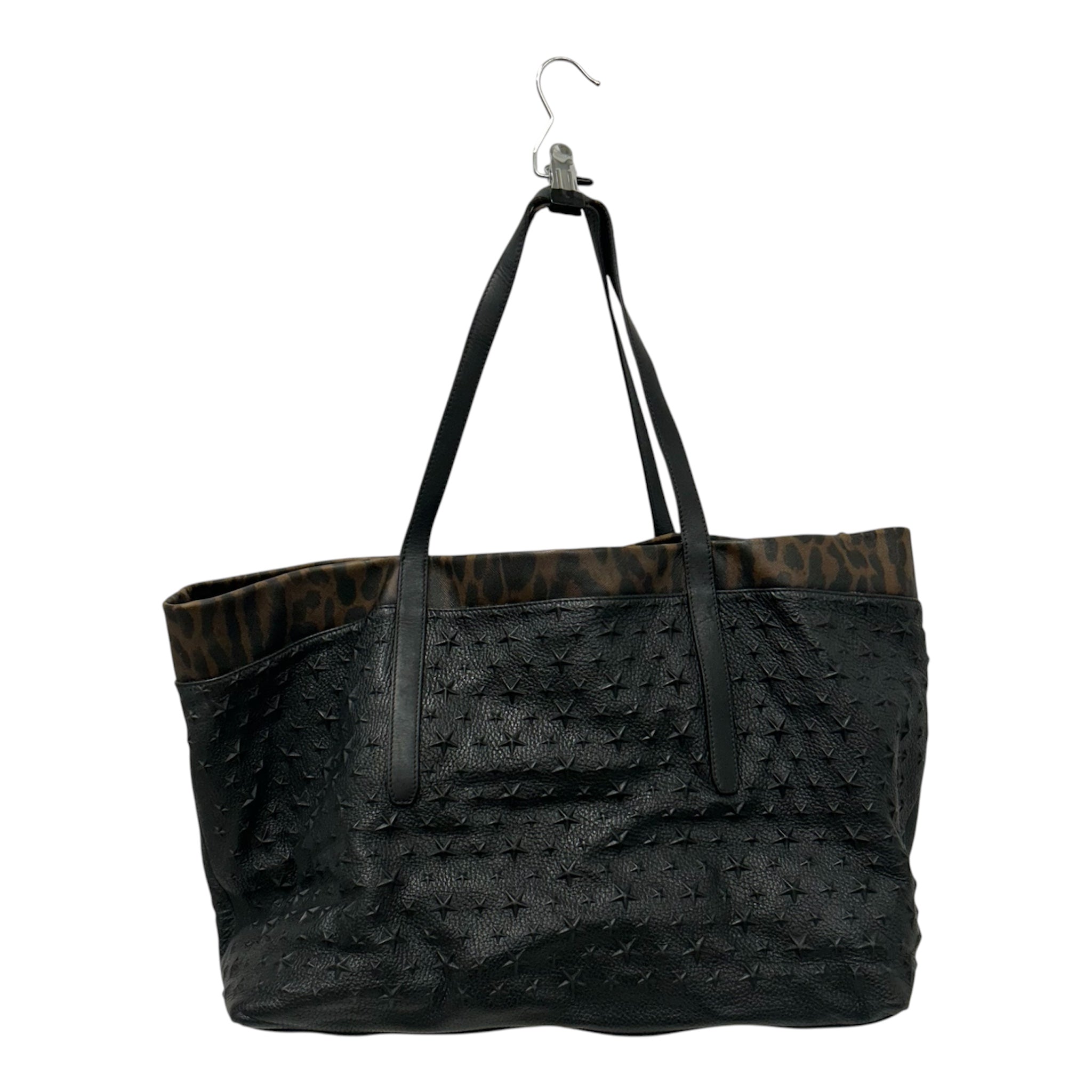 JIMMY CHOO/Tote Bag/All Over Print/Leather/BLK/ view 2