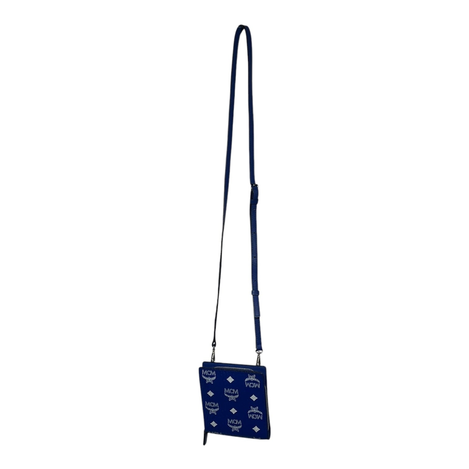 MCM/Cross Body Bag/All Over Print/Leather/BLU/Visetos AOP Bag view 1