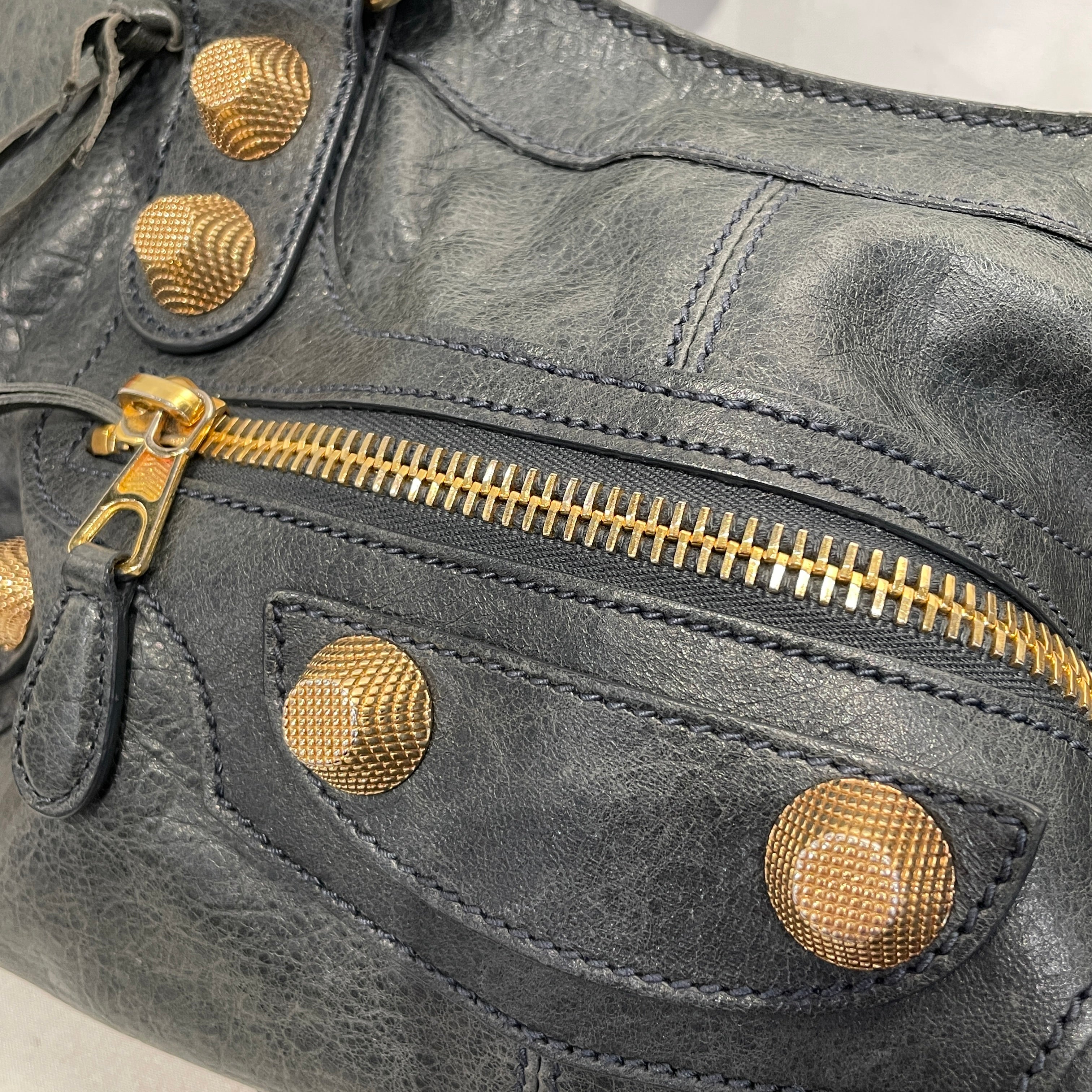 BALENCIAGA/Tote Bag/Leather/GRN/Giant 21 Gold view 7