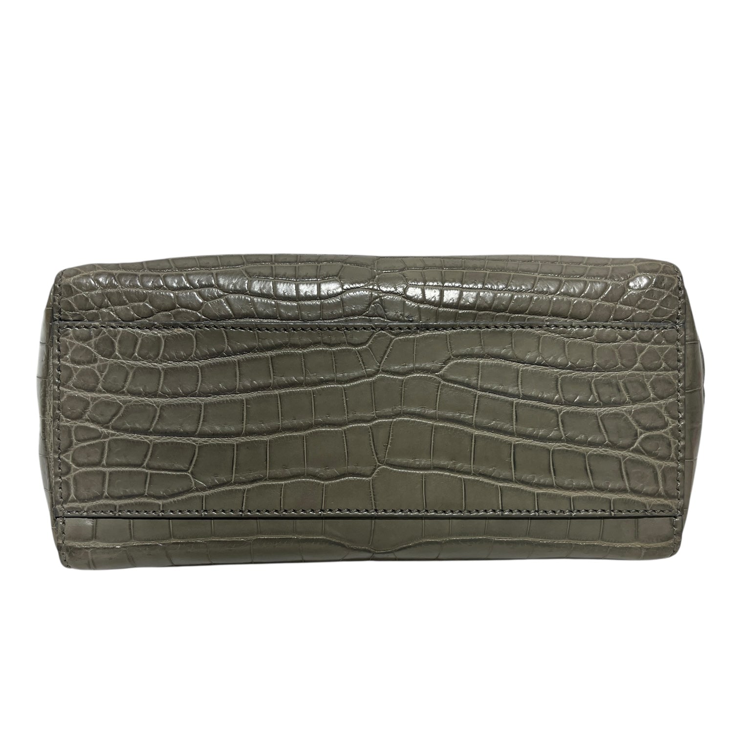 FENDI/Cross Body Bag/Animal Pattern/Leather/GRY/PEEKABOO CROCODILE view 5