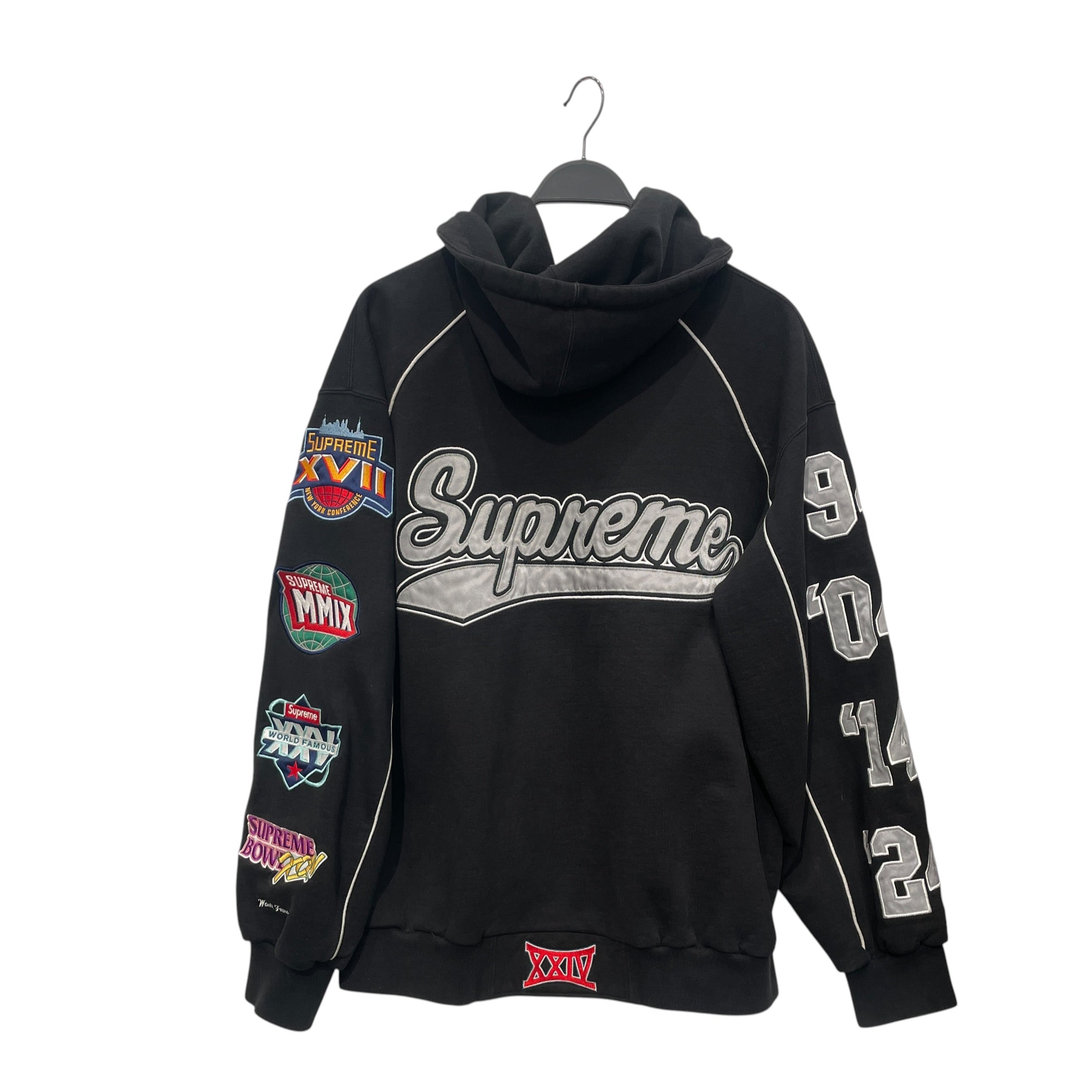 Supreme/Zip Up Hoodie/L/Cotton/BLK/SUPREME PLAYOFFS PATCH HOODIE view 2