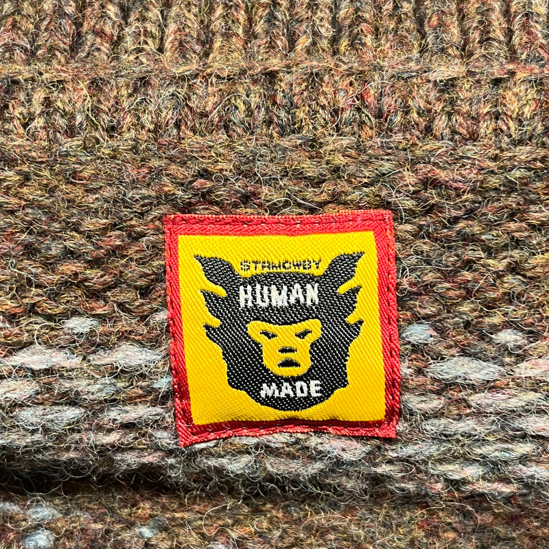 HUMAN MADE/Hoodie/L/Wool/BRW/