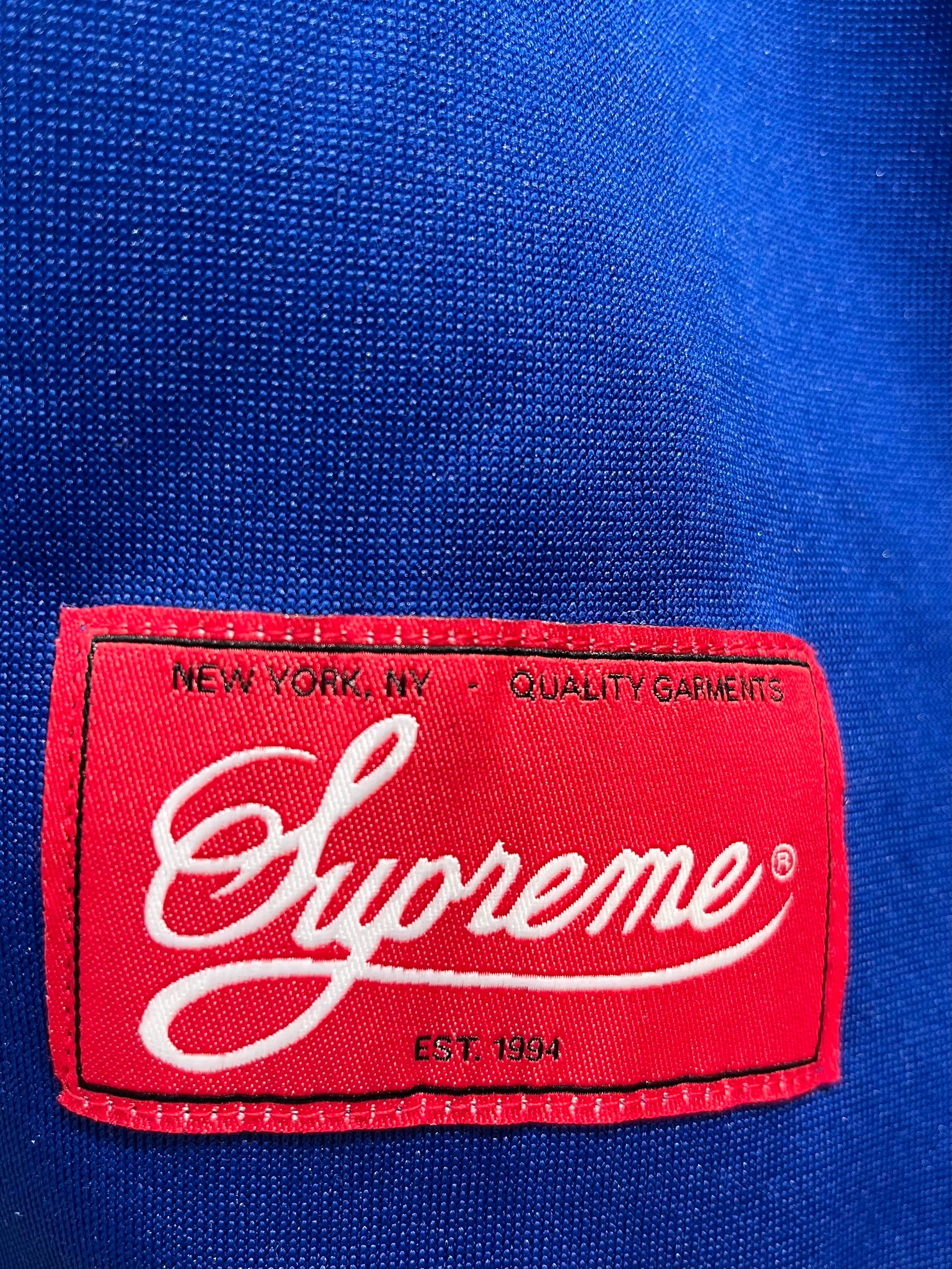 Supreme/SS Shirt/M/Polyester/BLU/Graphic/CROWN PATCH ON BASEBALL JERSEY view 4