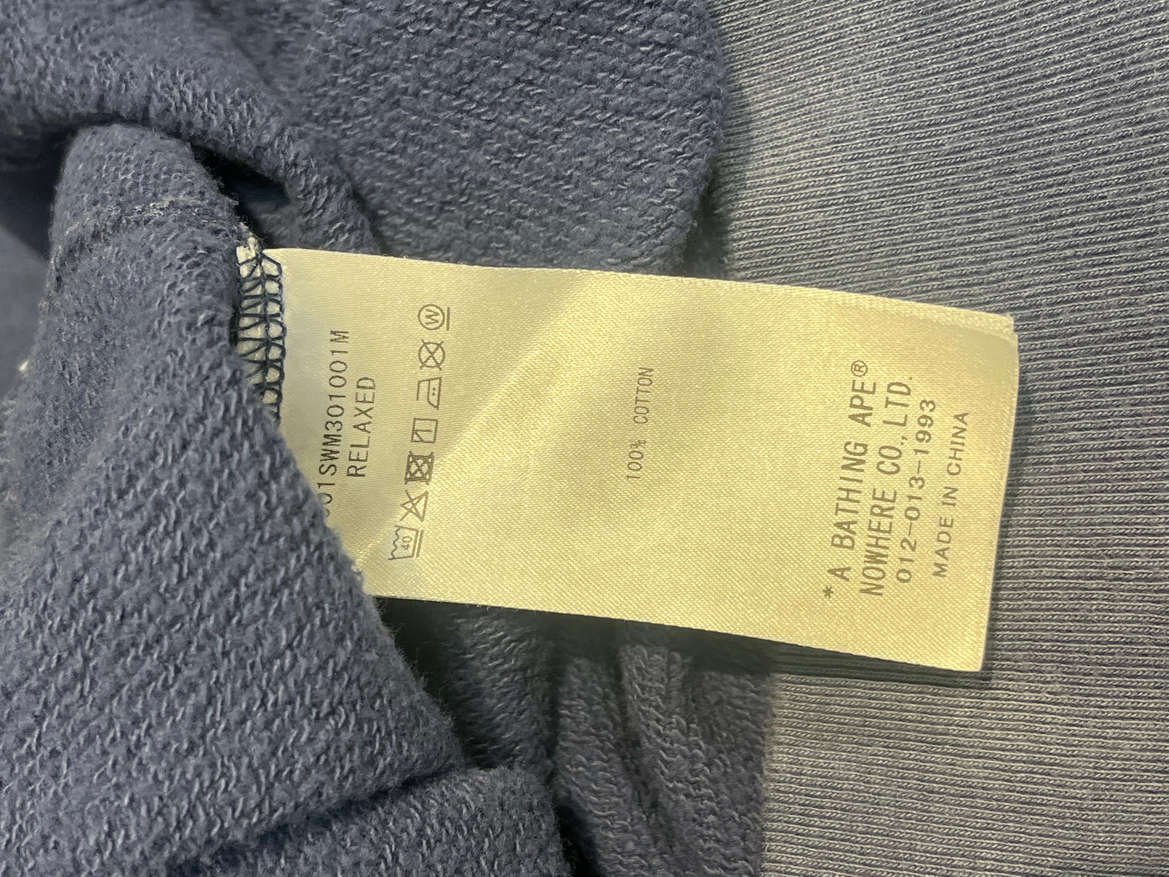 A BATHING APE/Sweatshirt/M/Cotton/NVY/luke warm word graphic view 4