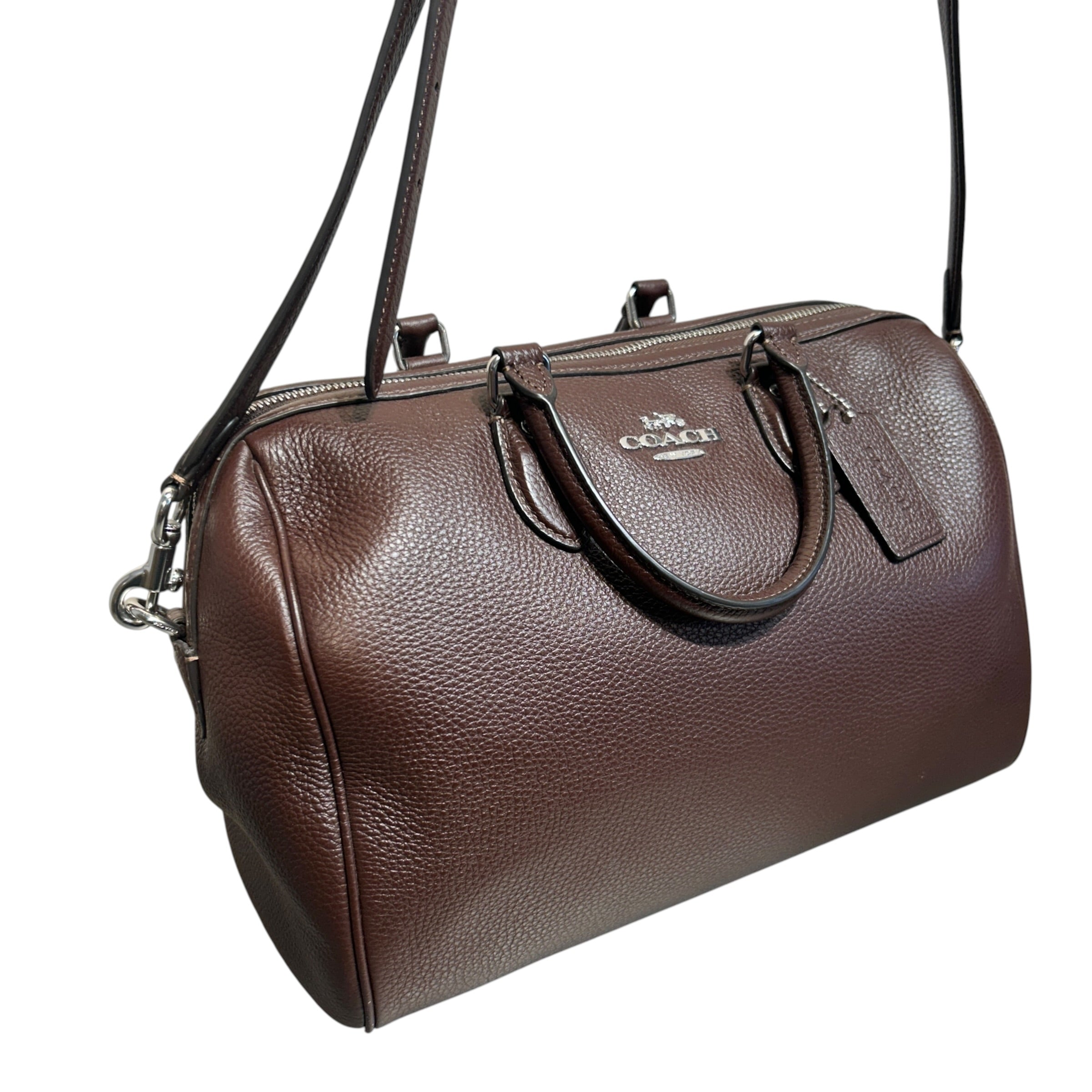 COACH/Hand Bag/Leather/BRW/ROWAN SATCHEL BAG view 6
