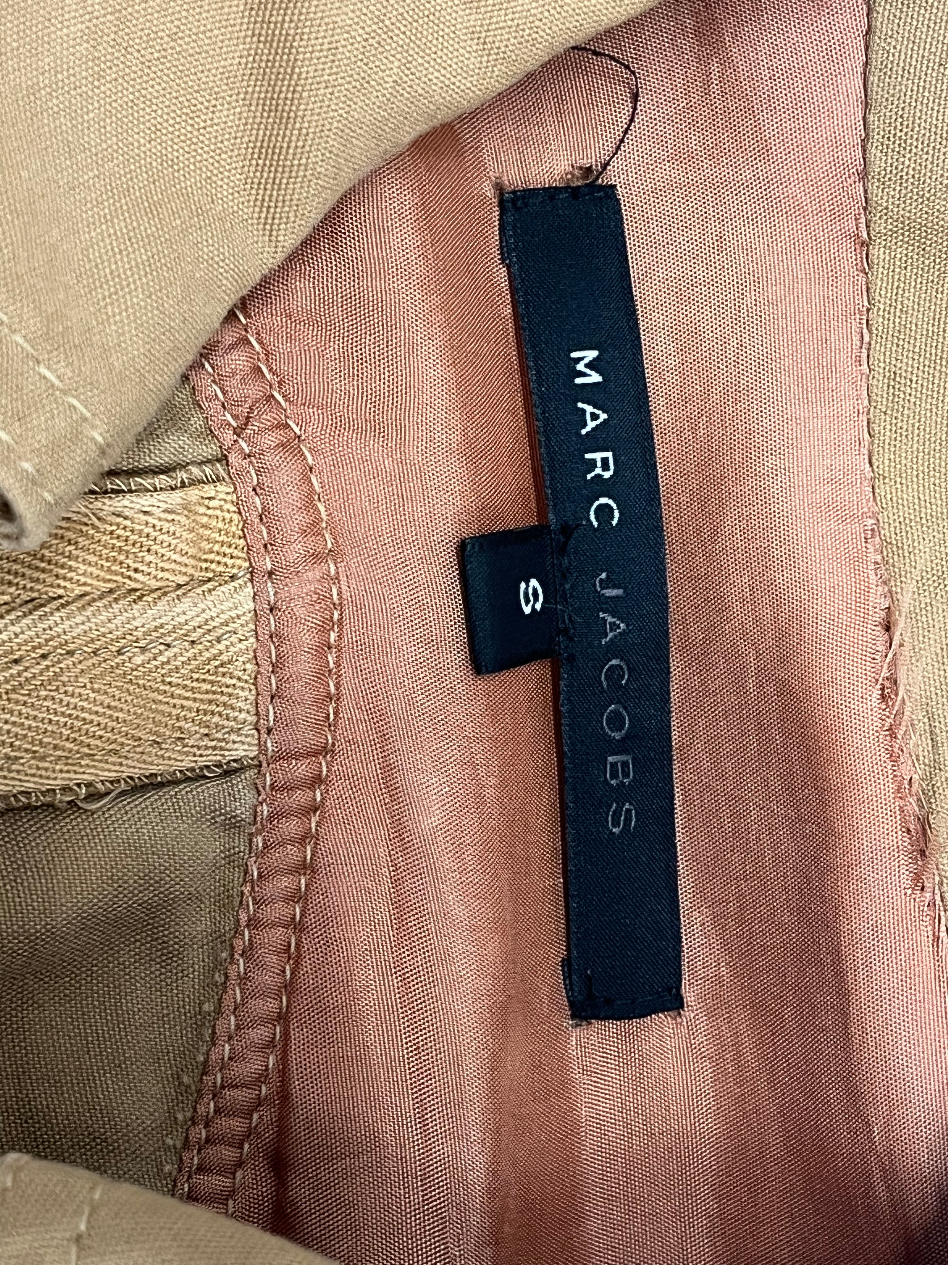 MARC JACOBS/Jacket/S/Cotton/CML/4 pocket curved seams snap btt view 3