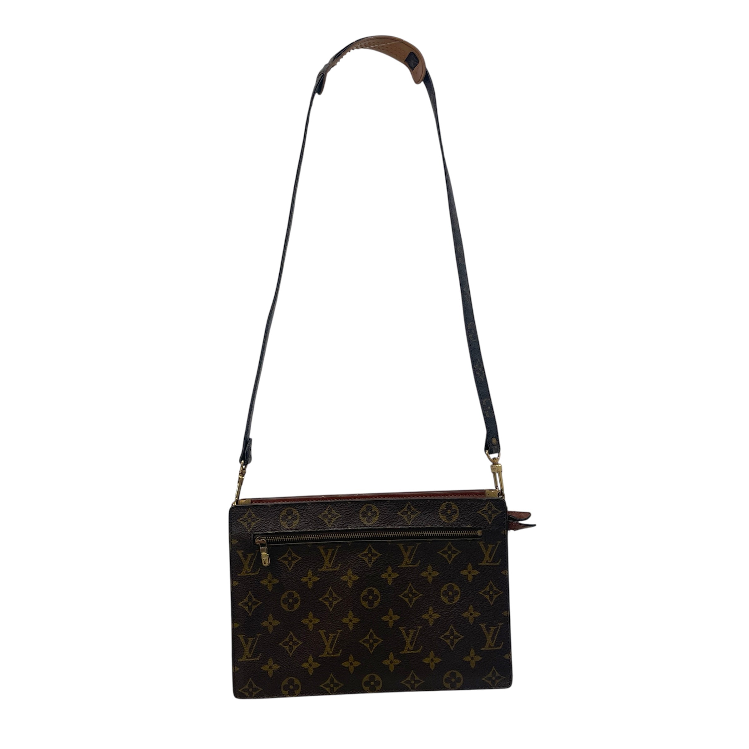 LOUIS VUITTON/Hand Bag/Monogram/Leather/BRW/Enghein view 1