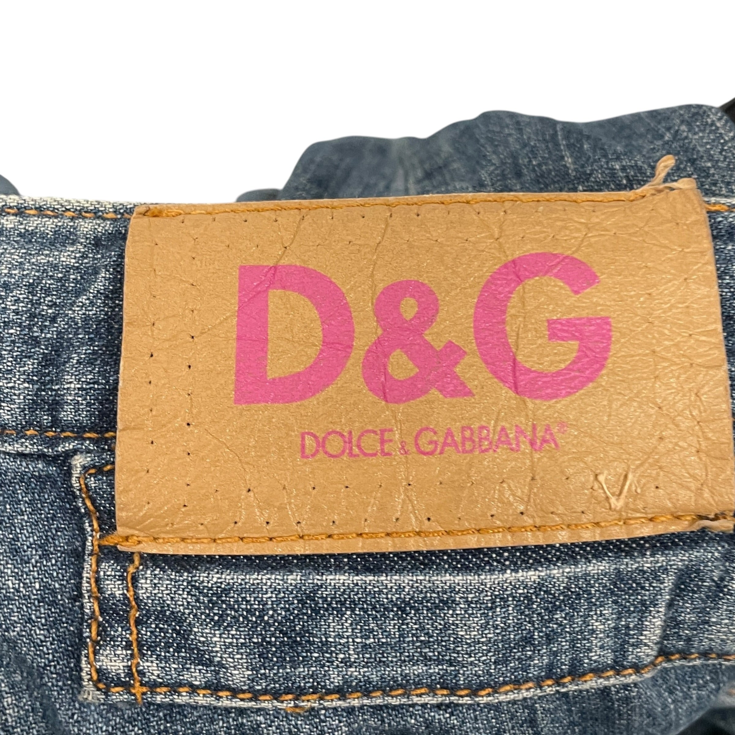 DOLCE&GABBANA/Bottoms/28/Denim/BLU/2004 FLARED DENIM PANTS view 4