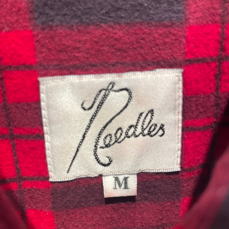 Needles/Flannel Shirt/M/Cotton/RED/Plaid/