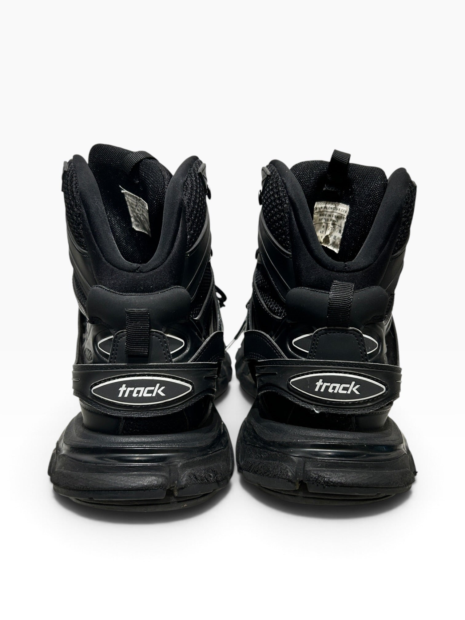 BALENCIAGA/Hi-Sneakers/US 9/Cotton/BLK/TRACK HIGH view 4