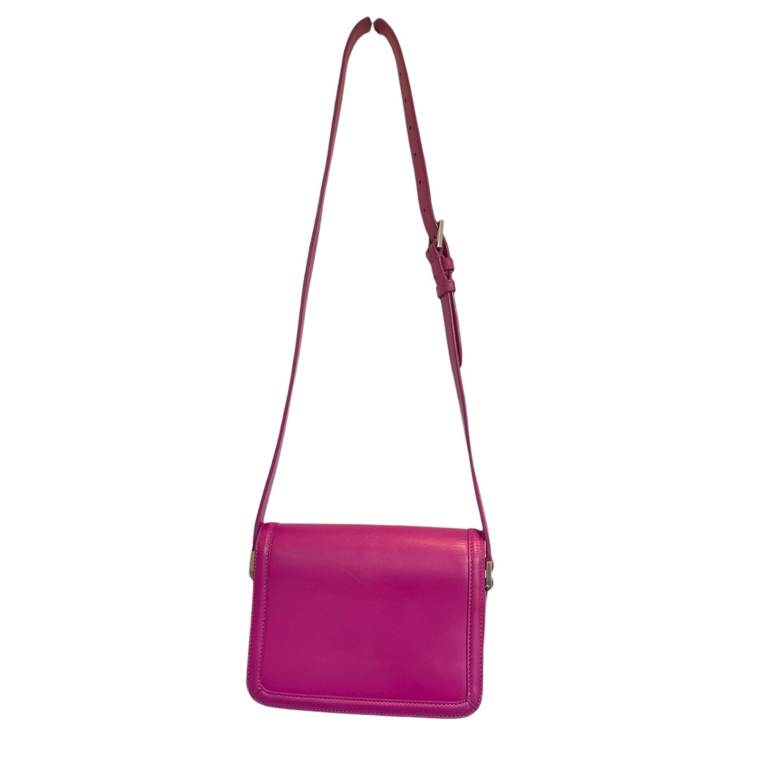 SAINT LAURENT/Cross Body Bag/Leather/PNK/hot pink ysl clasp view 2