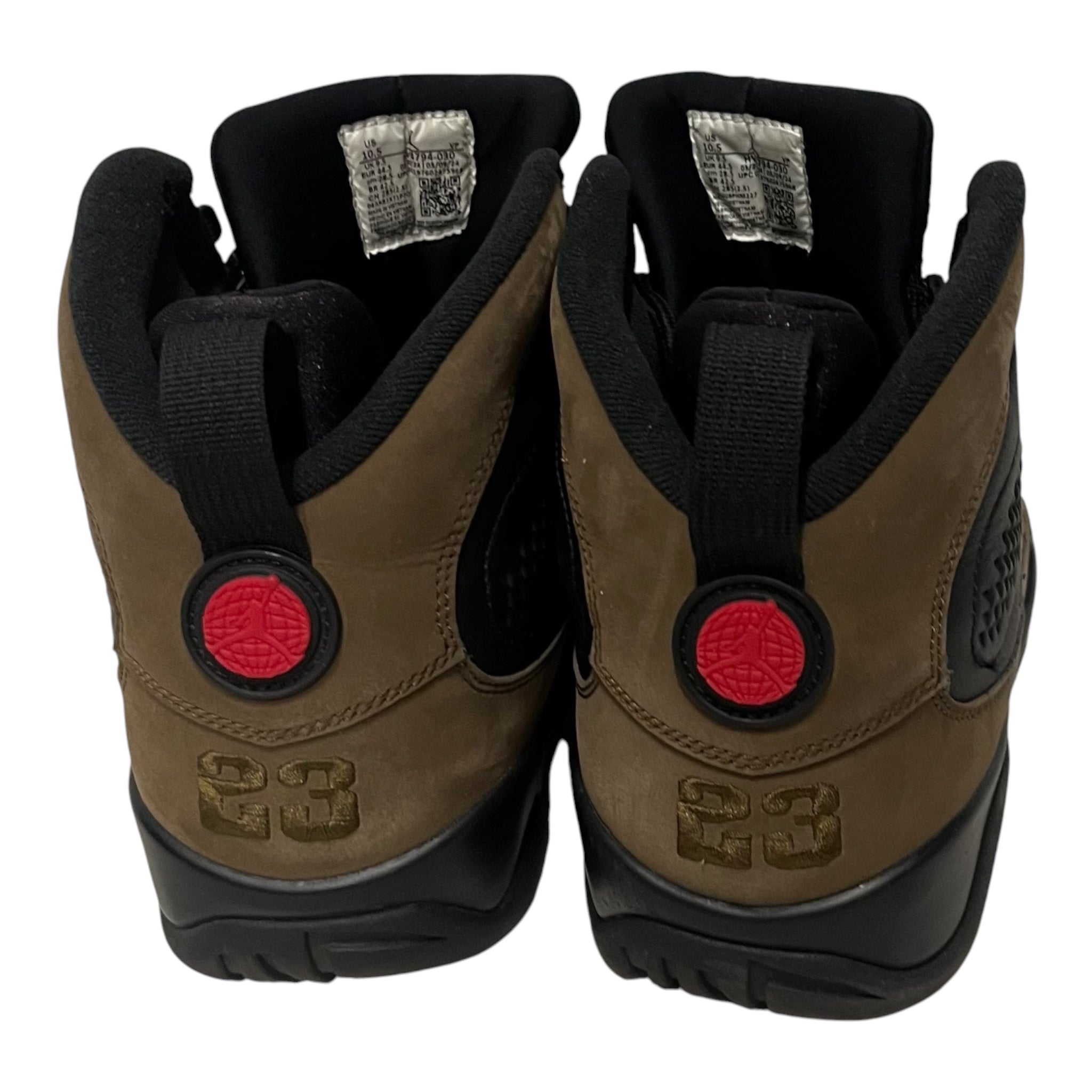 NIKE/Hi-Sneakers/US 10.5/Suede/BRW/AIR JORDAN 9 RETRO OLIVE view 4